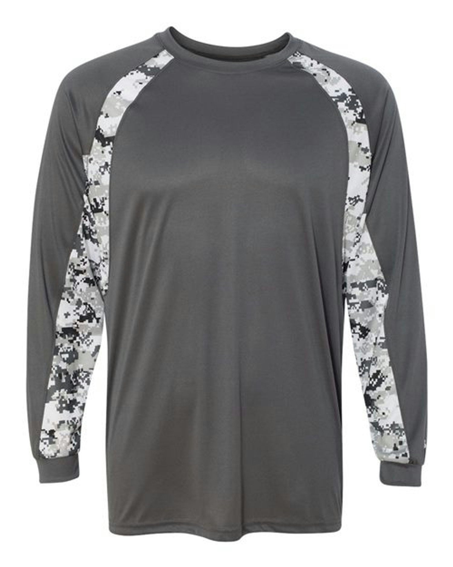 Digital Camo Hook Long Sleeve T-Shirt [4155]