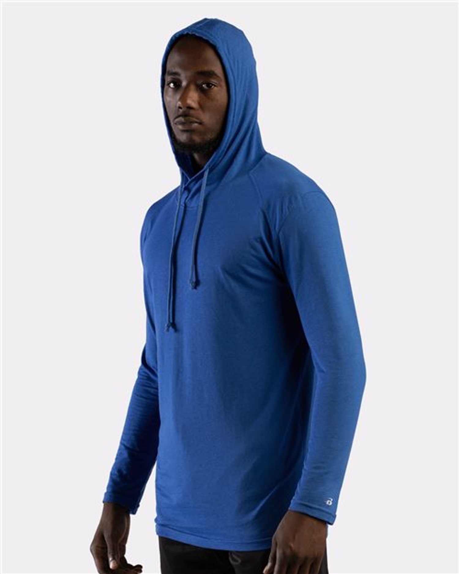 Tri-Blend Surplice Hooded Long Sleeve T-Shirt [4905]