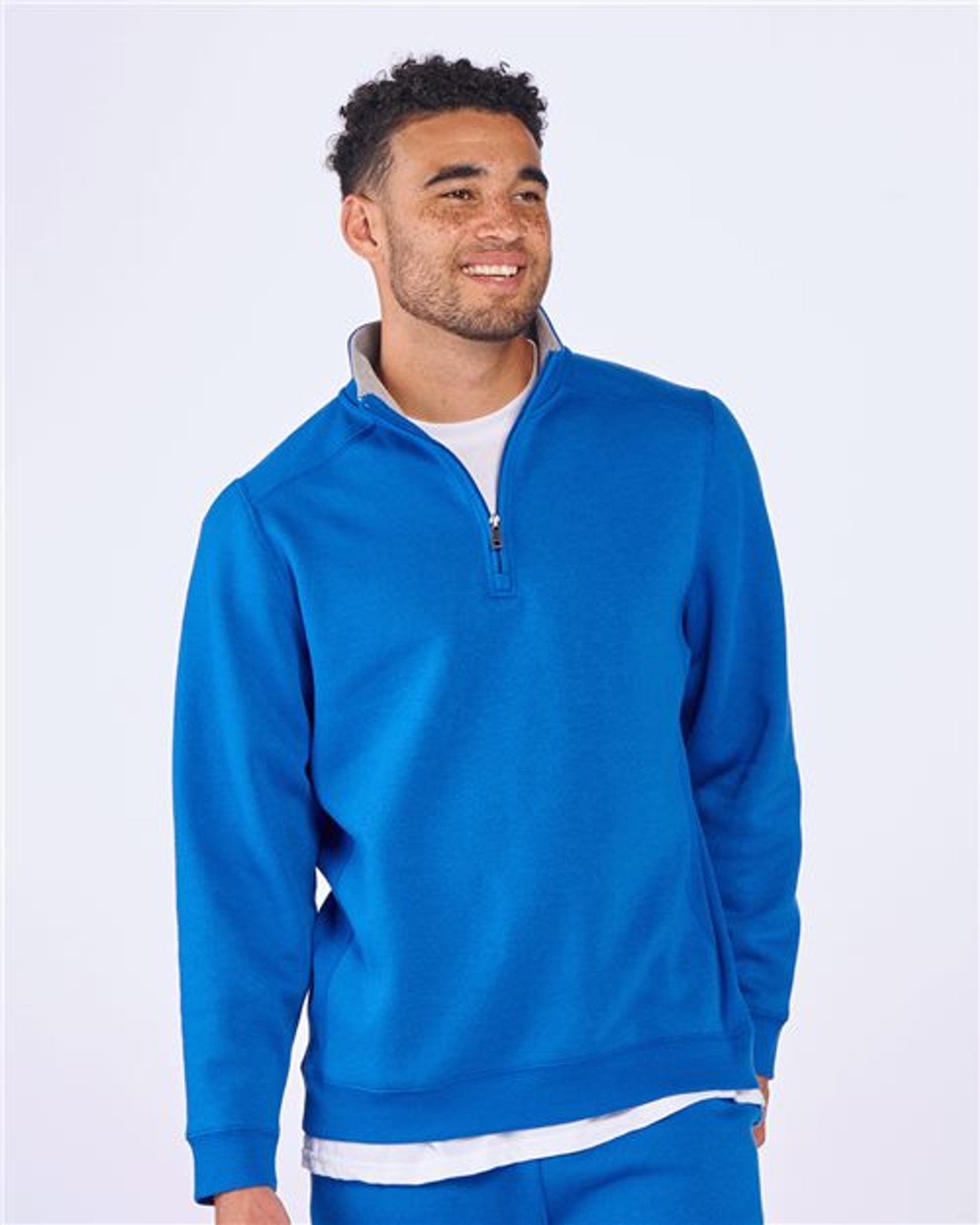 Fleece Quarter-Zip Pullover [BM5202]