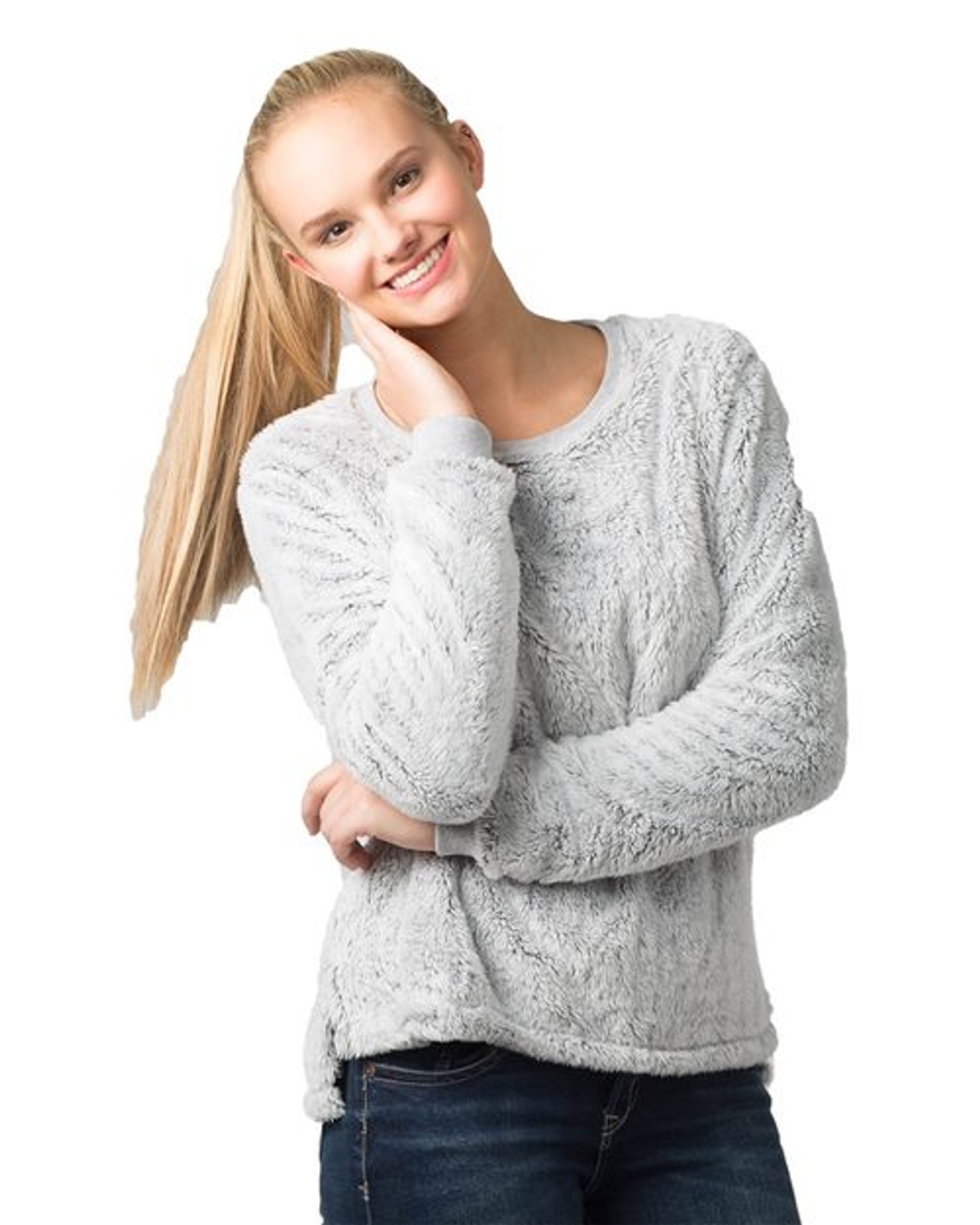 Women's Fuzzy Fleece Crew [FZ03]