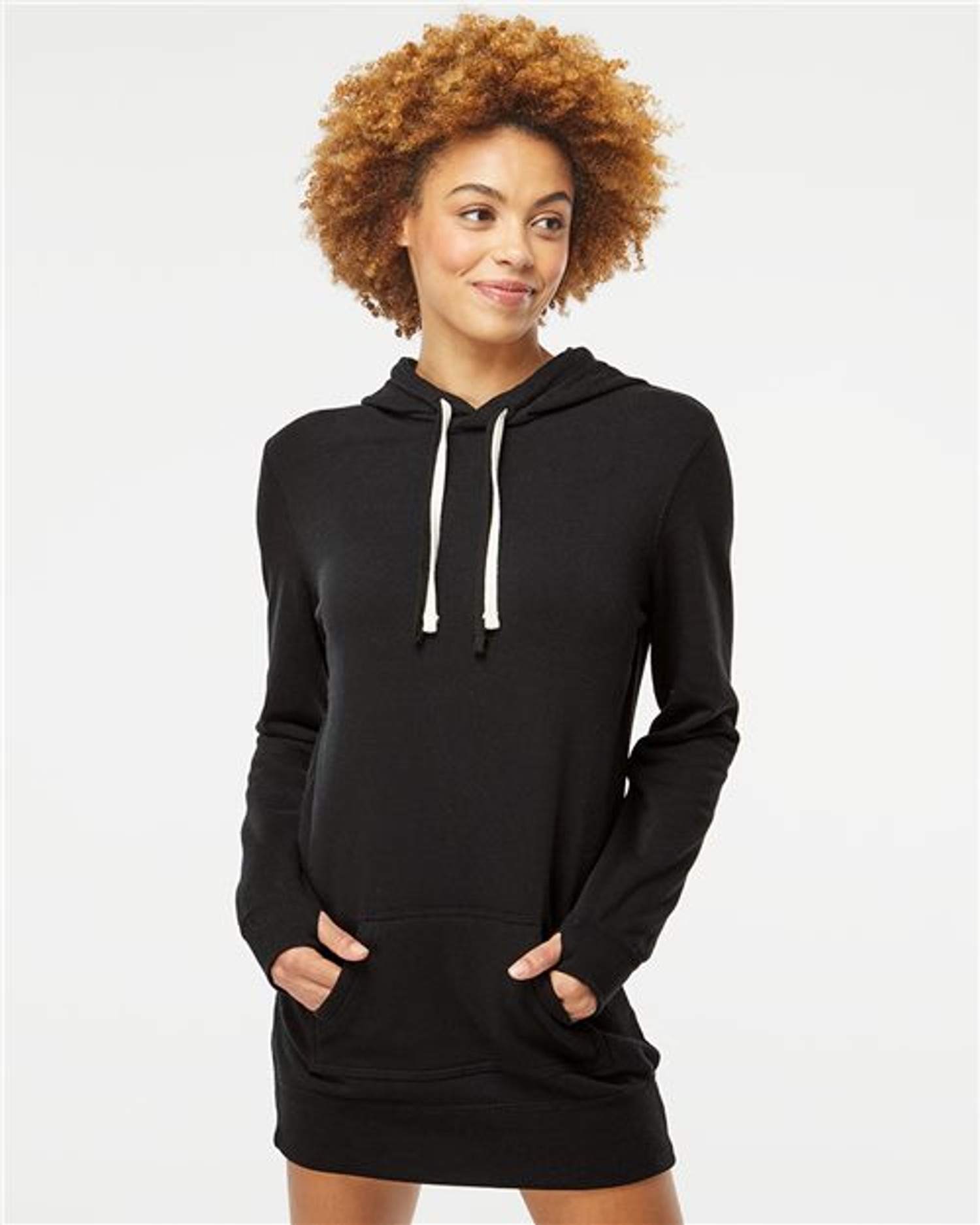 Women’s Special Blend Hooded Sweatshirt Dress [PRM65DRS]