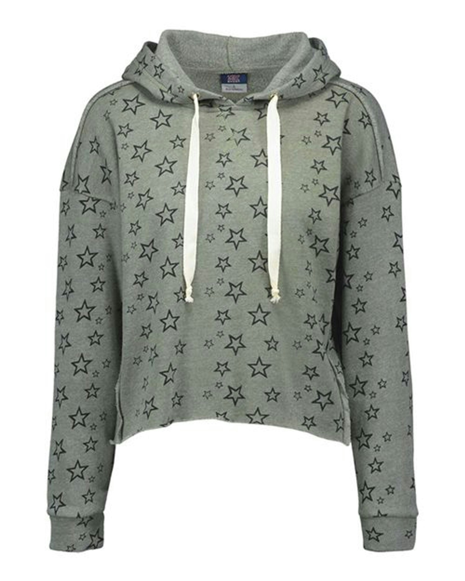 Women's Fleece Starry Crop Hooded Sweatshirt [W20179]