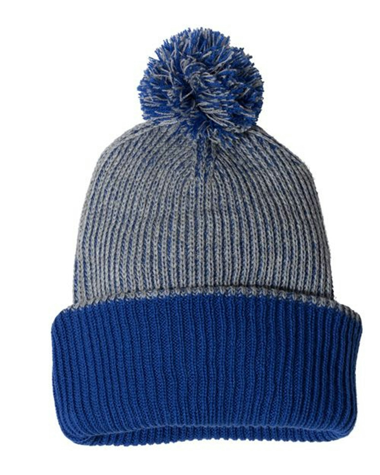 12" Speckled Pom-Pom Cuffed Beanie [SP70]