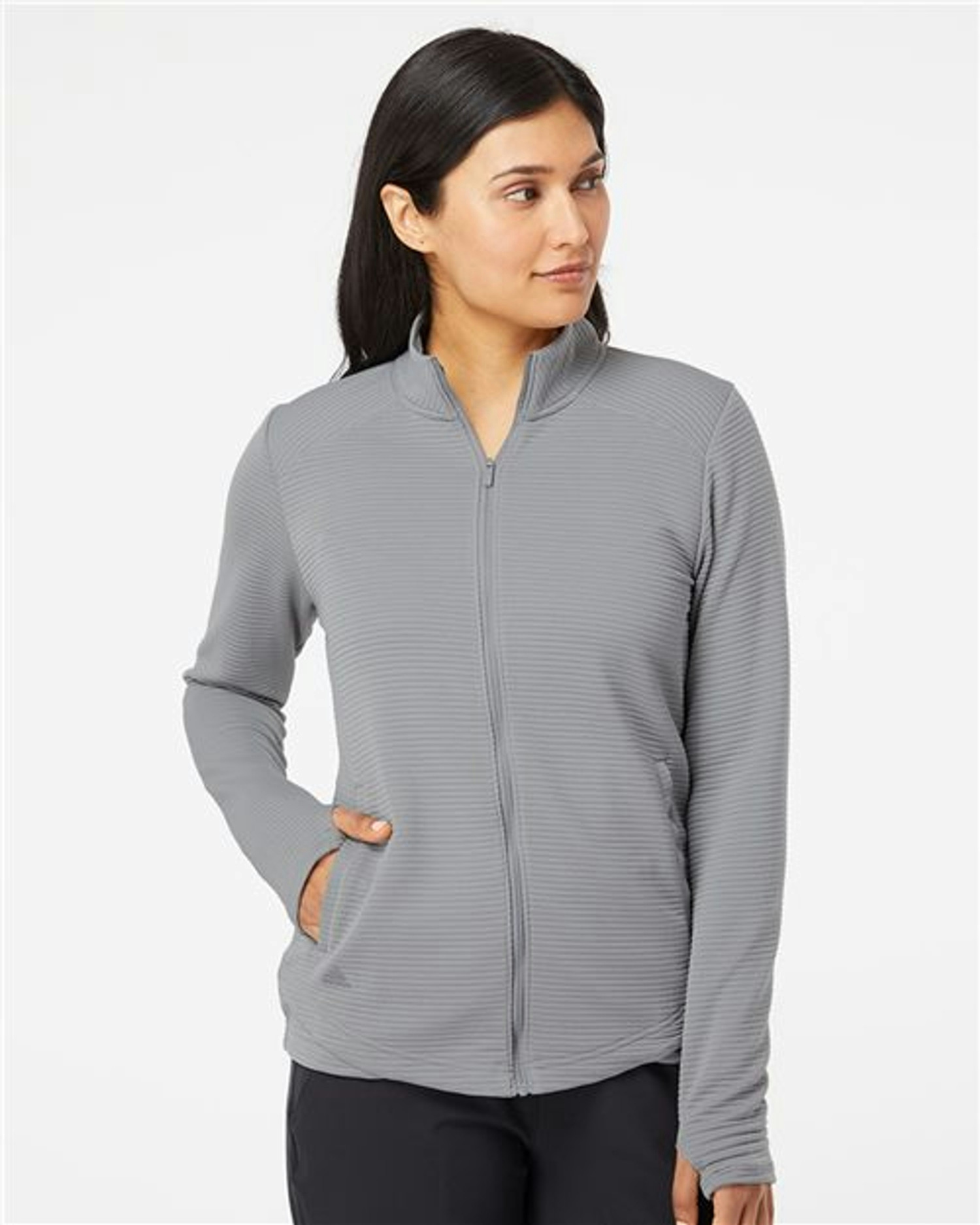 Women's Textured Full-Zip Jacket [A416]