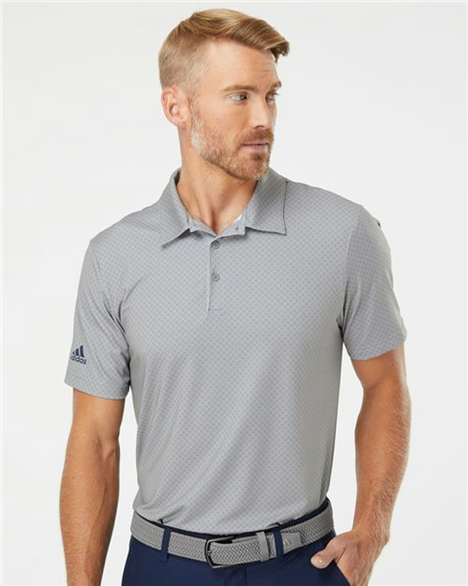 Diamond Dot Print Polo [A498]