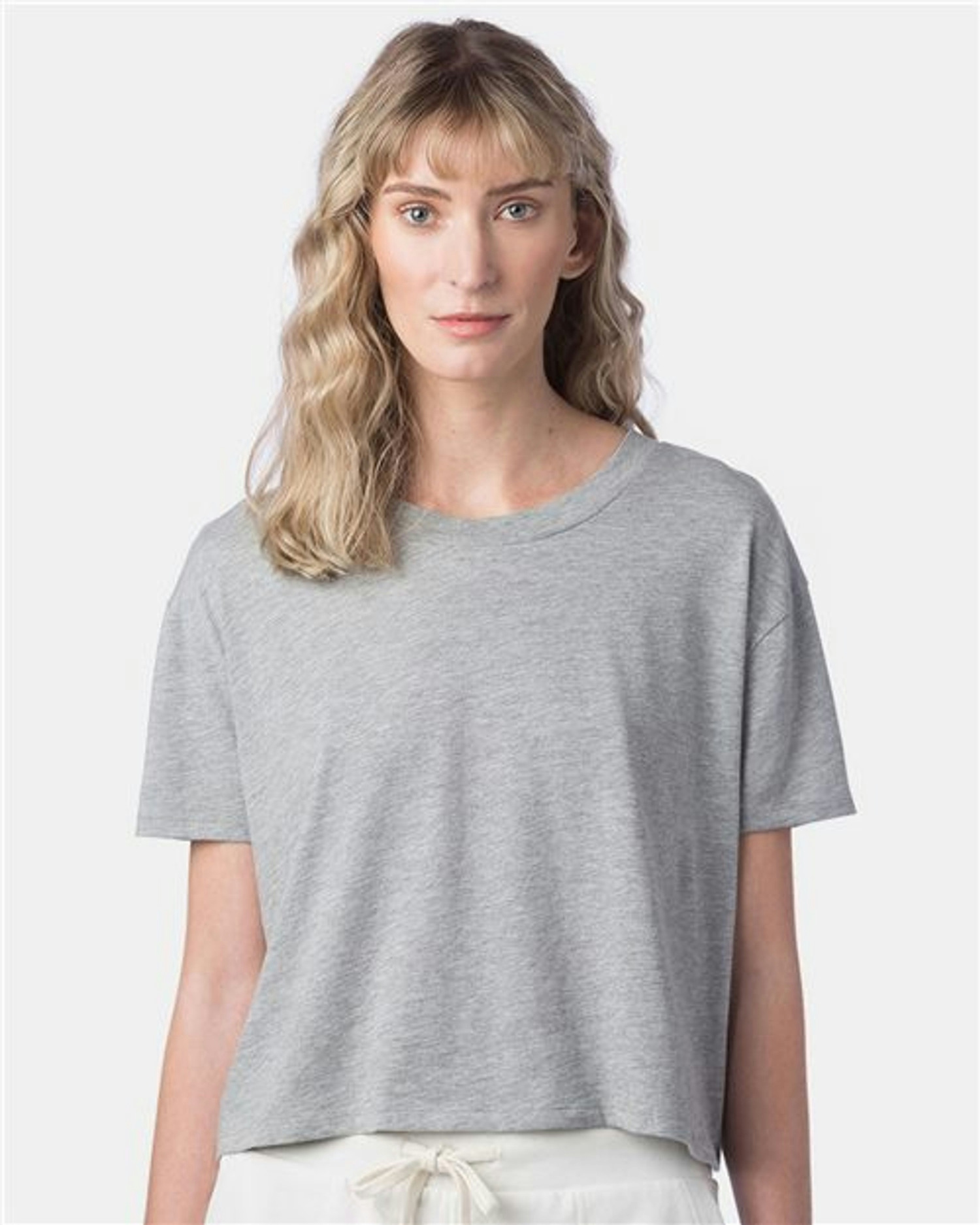 Women's Cotton Jersey CVC Go-To Headliner Crop Tee [5114CV]