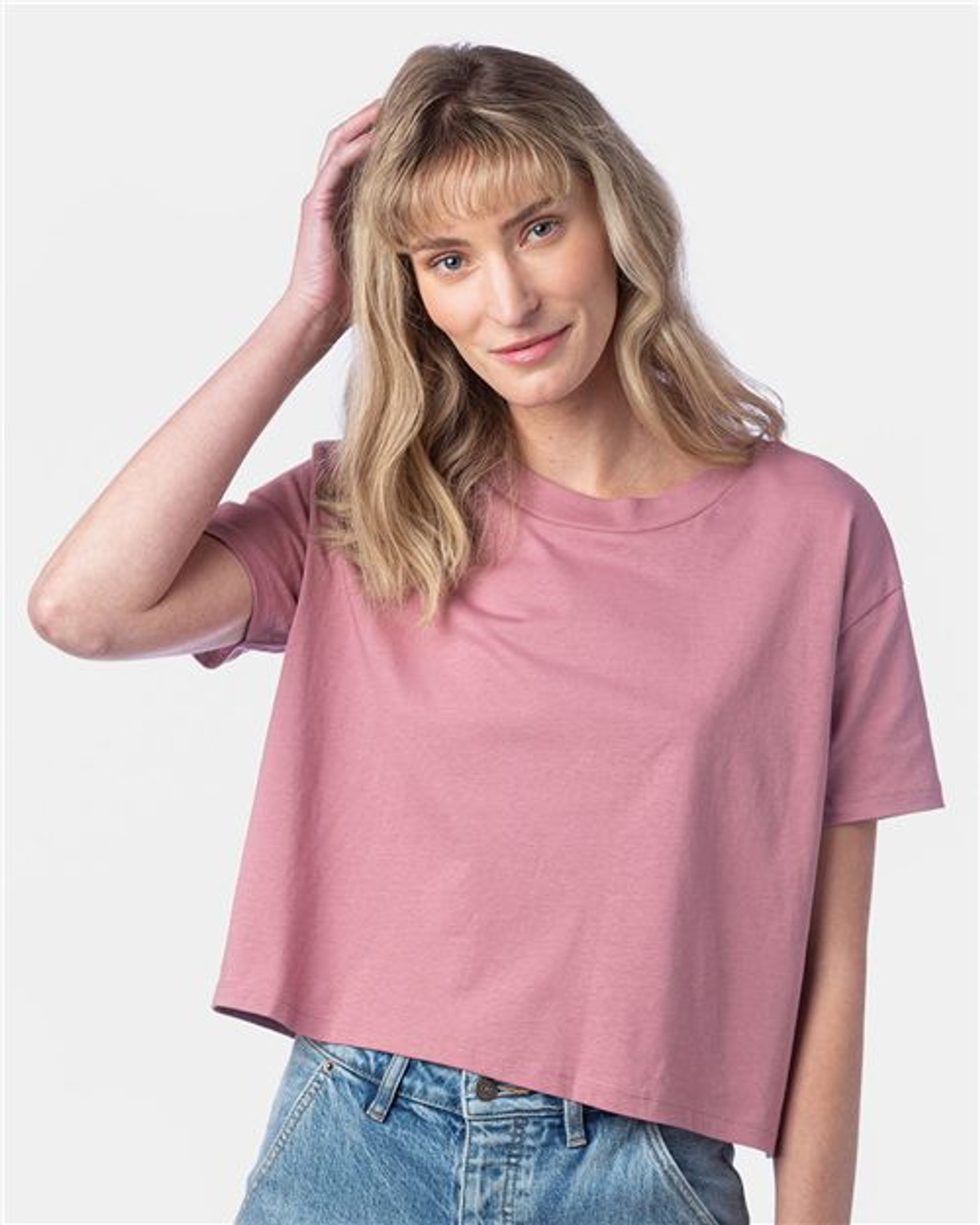 Women's Cotton Jersey Go-To Headliner Crop Tee [5114C]