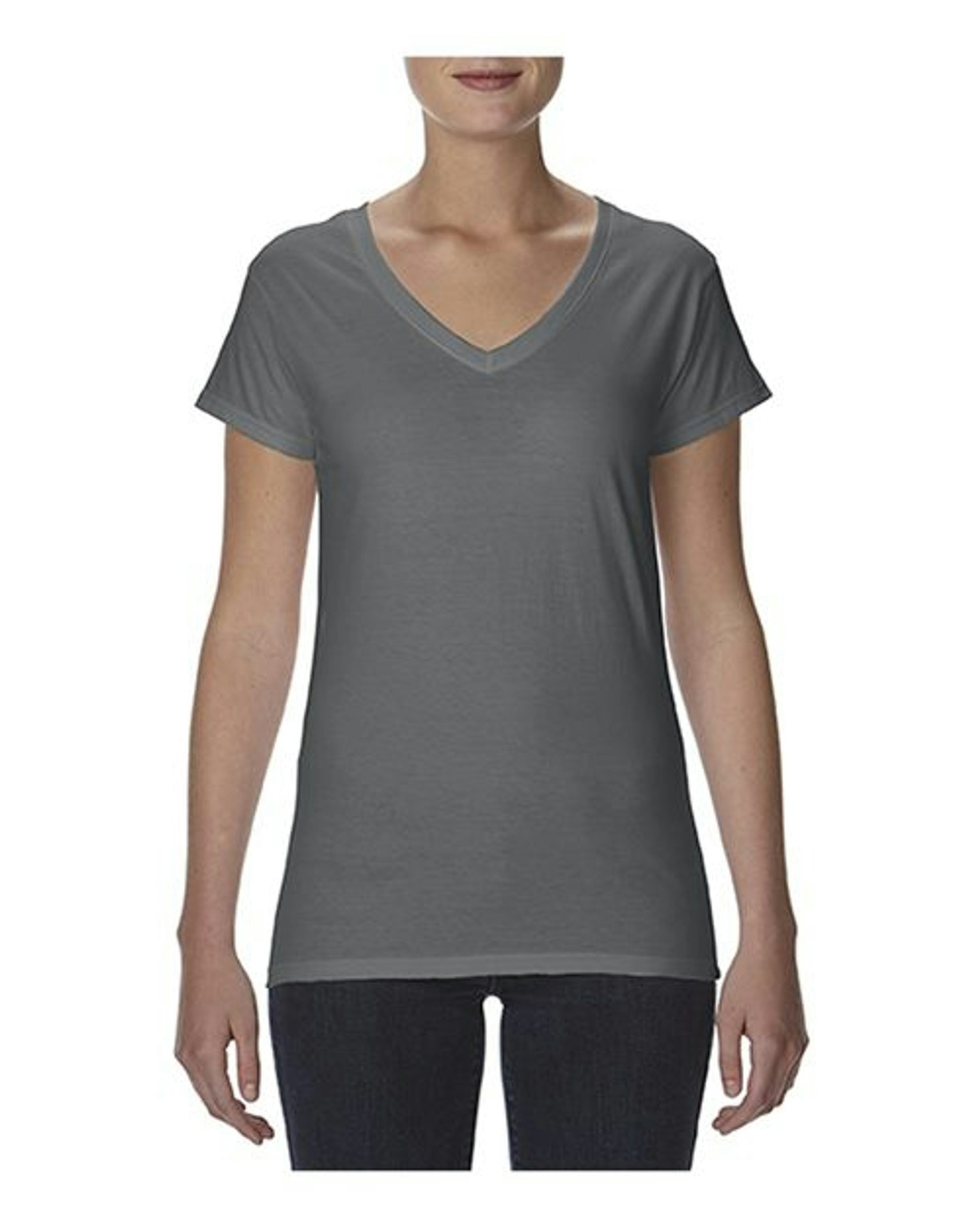 Women's Lightweight Fitted V-Neck T-Shirt [380VL]