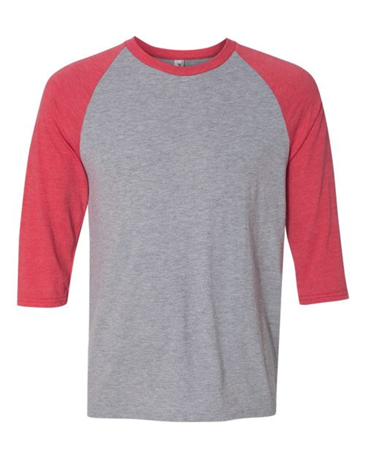 Triblend Raglan Three-Quarter Sleeve T-Shirt [6755]