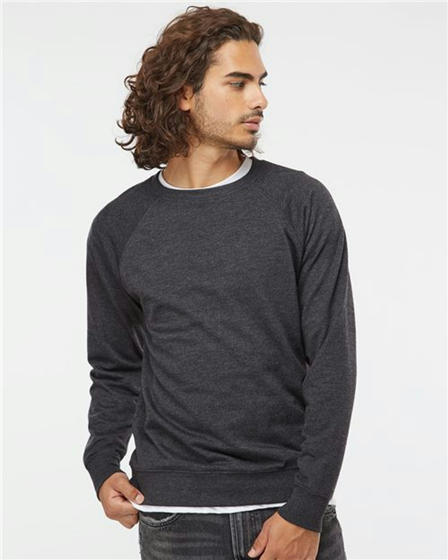 Icon Lightweight Loopback Terry Crewneck Sweatshirt [SS1000C]