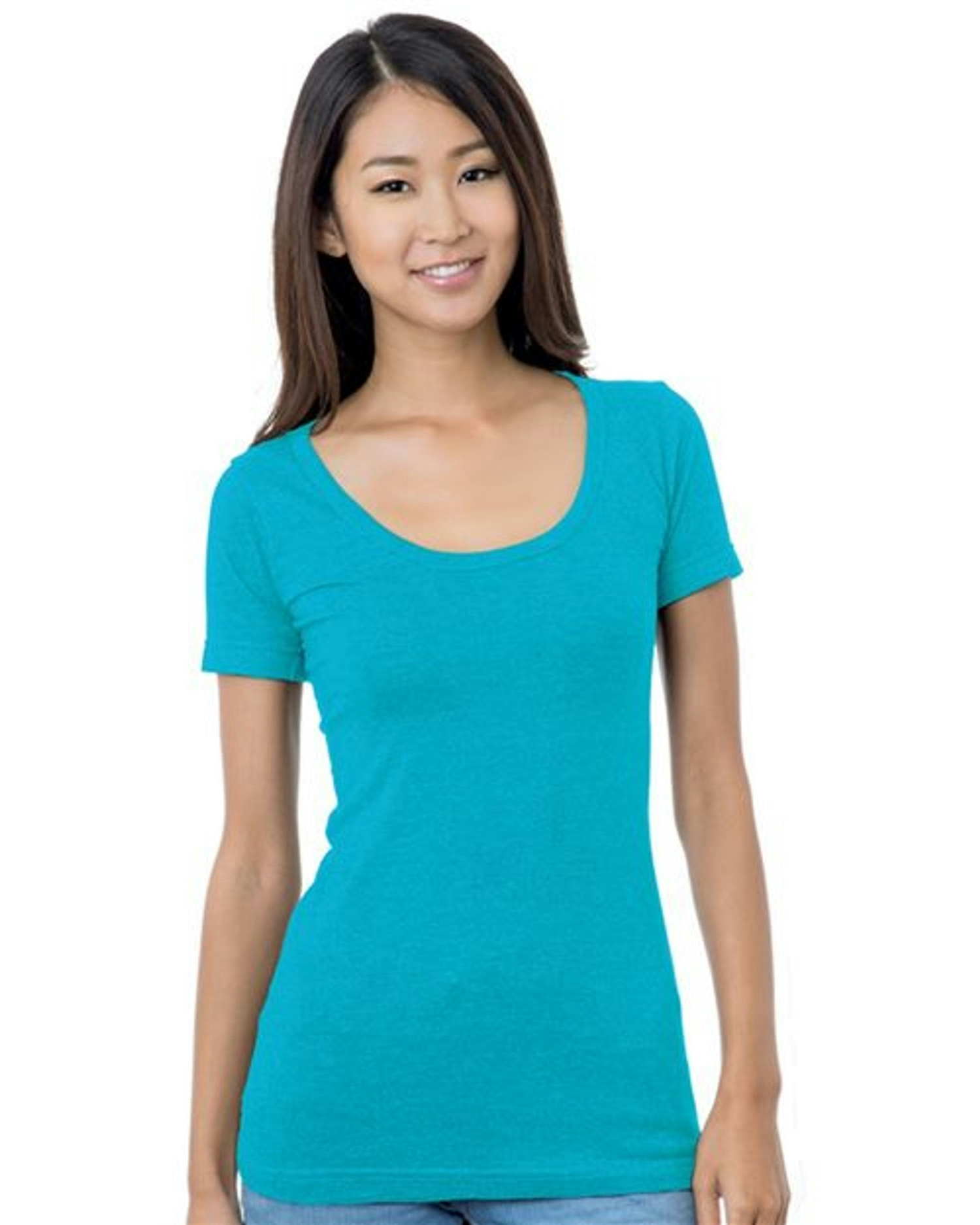 Women's USA-Made Scoop Neck T-Shirt [3405]