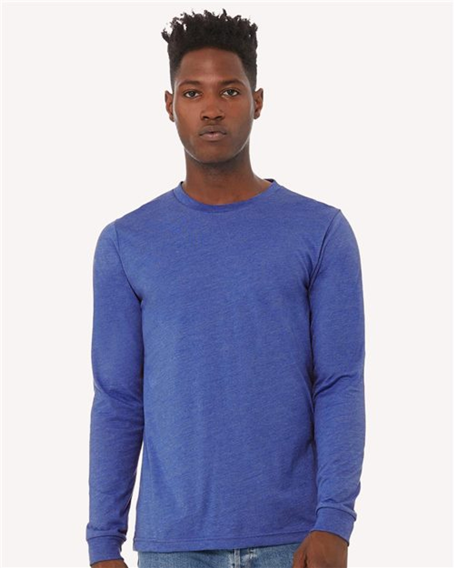 Heather CVC Long Sleeve Tee [3501CVC]