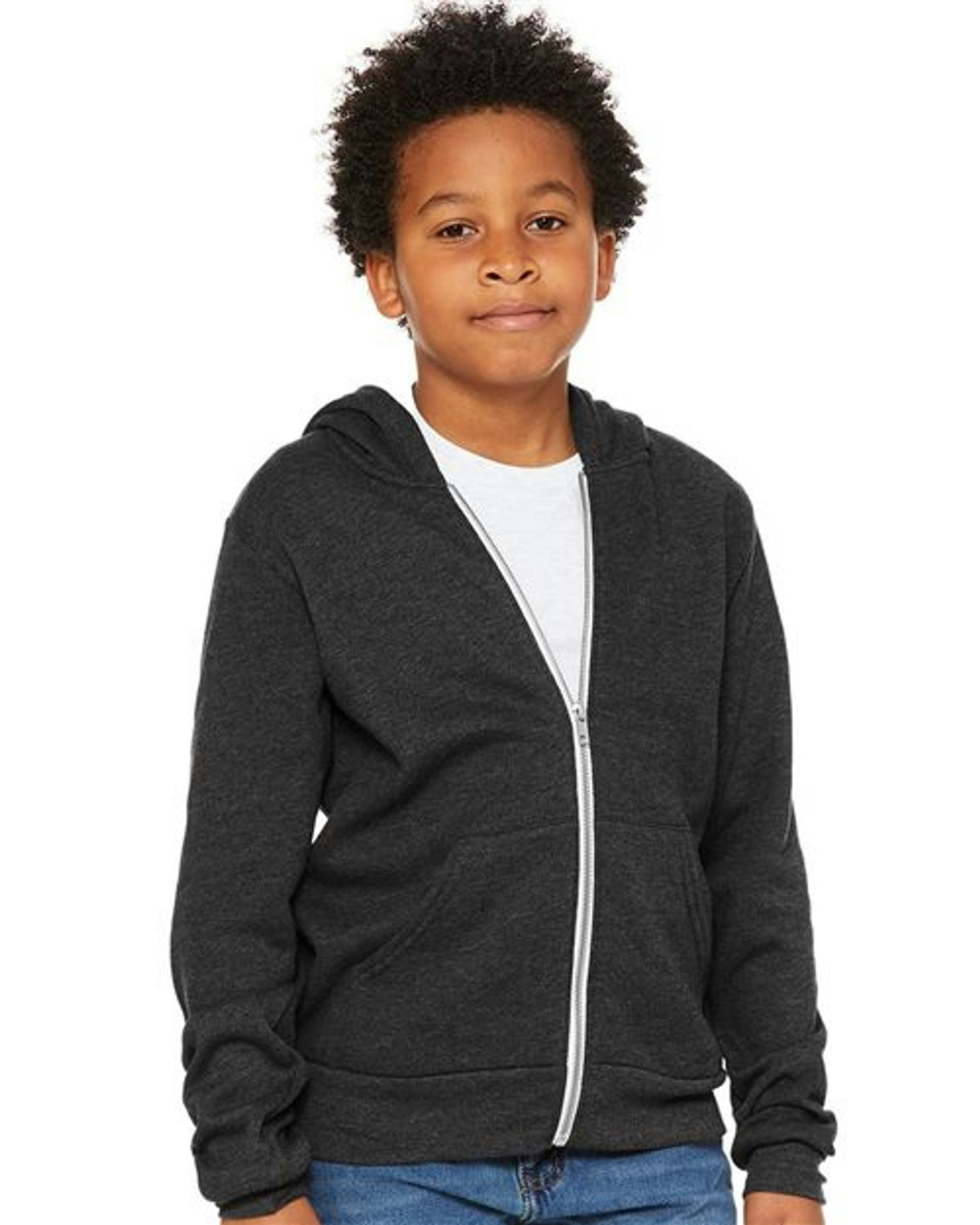 Youth Sponge Fleece Full-Zip Hoodie [3739Y]