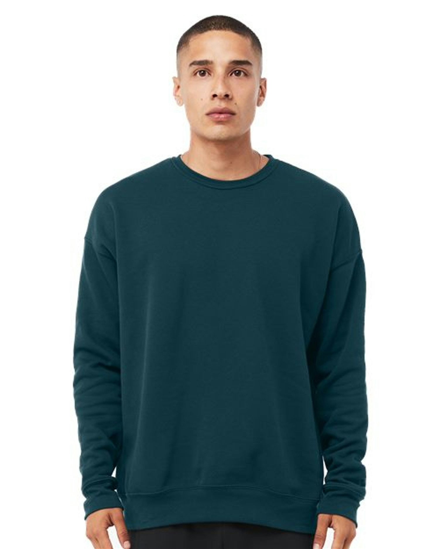 Sponge Fleece Drop Shoulder Crewneck Sweatshirt [3945]