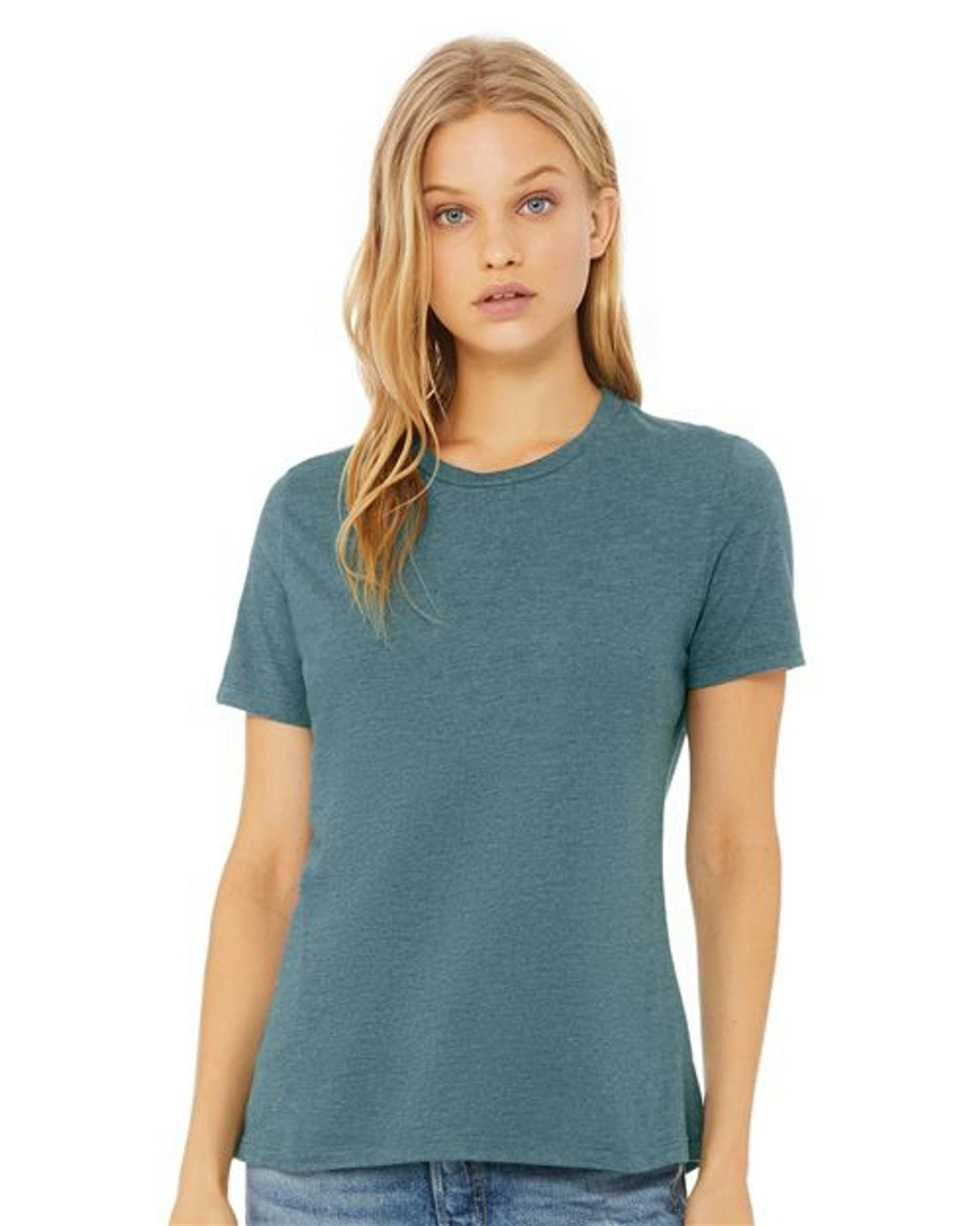 Women’s Relaxed Fit Heather CVC Tee [6400CVC]