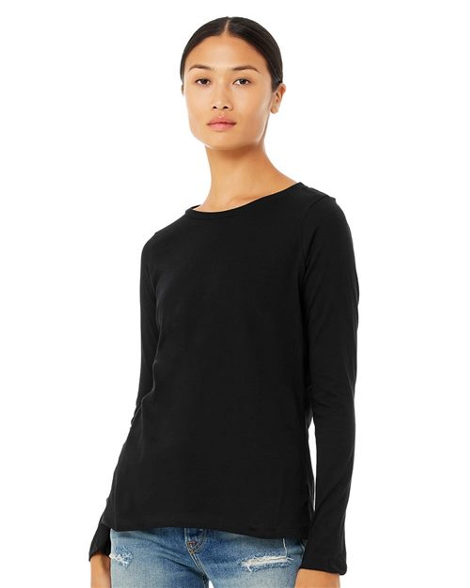 Women’s Relaxed Jersey Long Sleeve Tee [6450]