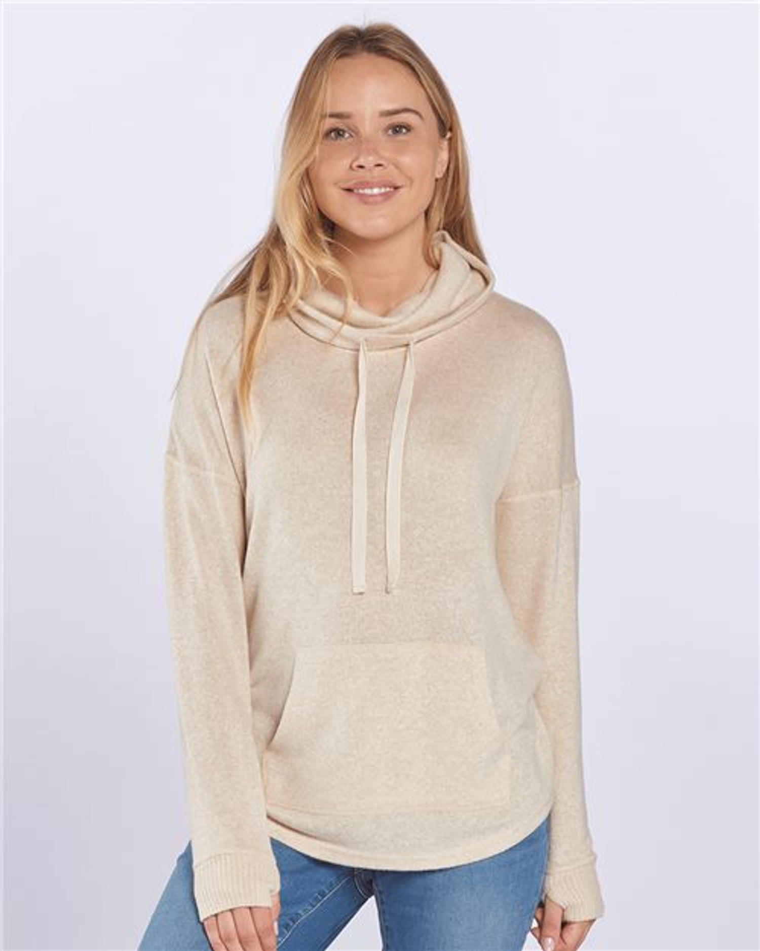 Women's Cuddle Cowl Pullover [L12]