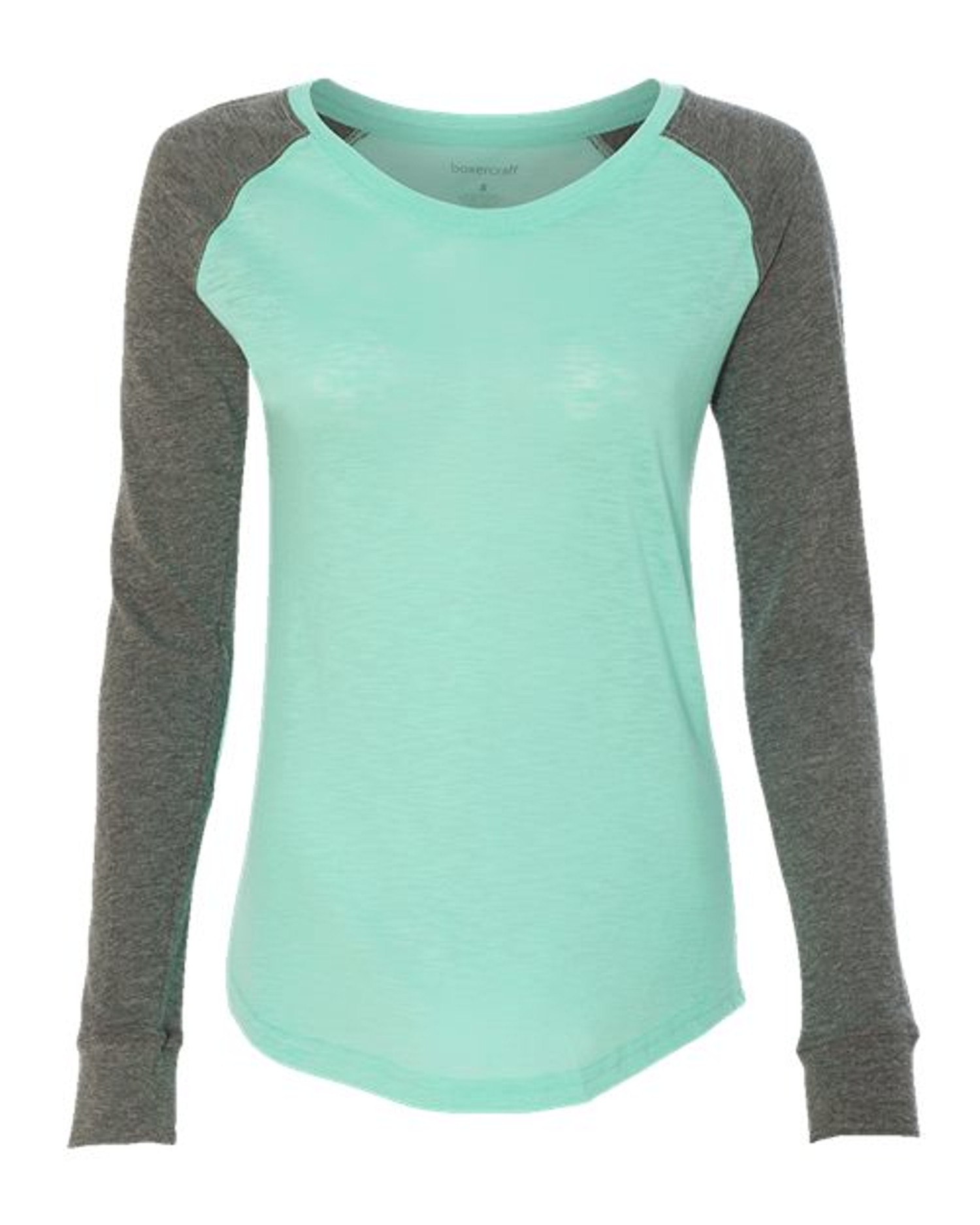 Women’s Preppy Patch Slub Long Sleeve T-Shirt [T66]