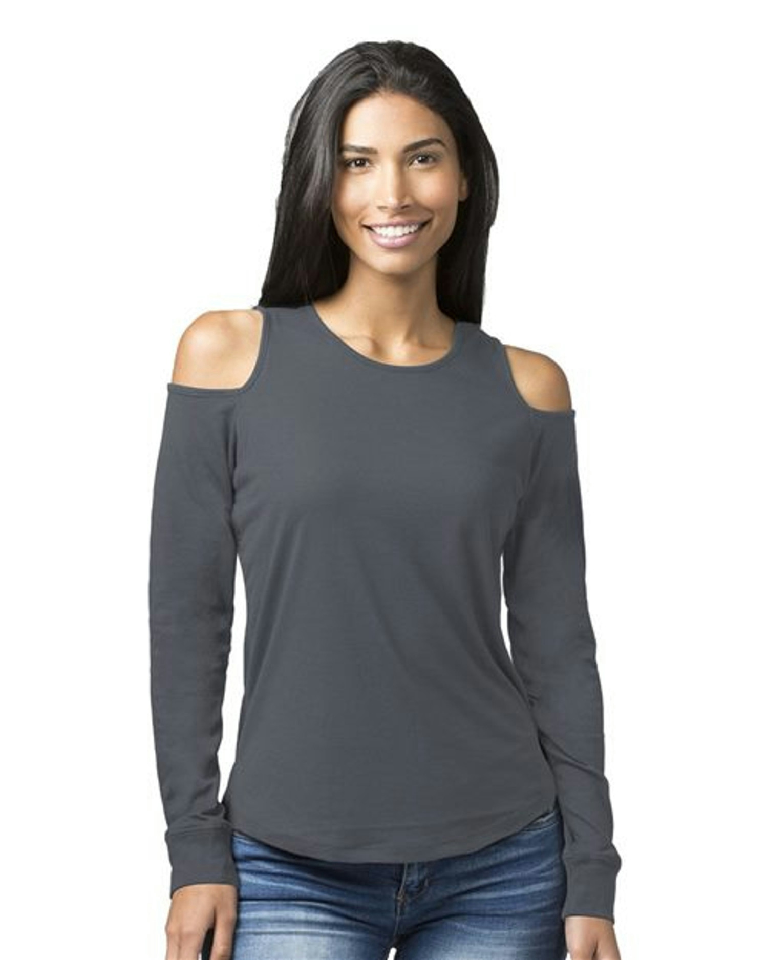 Women's Cold Shoulder Long Sleeve T-Shirt [T31]