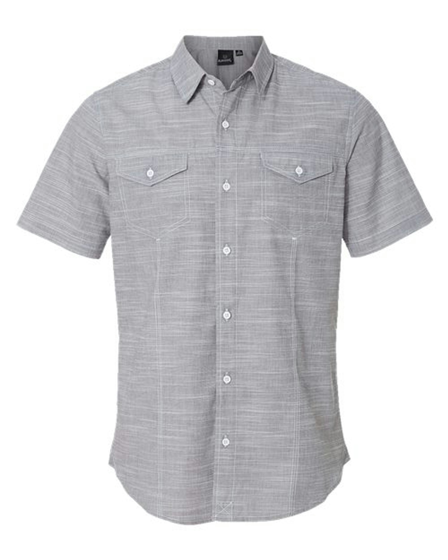 Textured Solid Short Sleeve Shirt [9247]