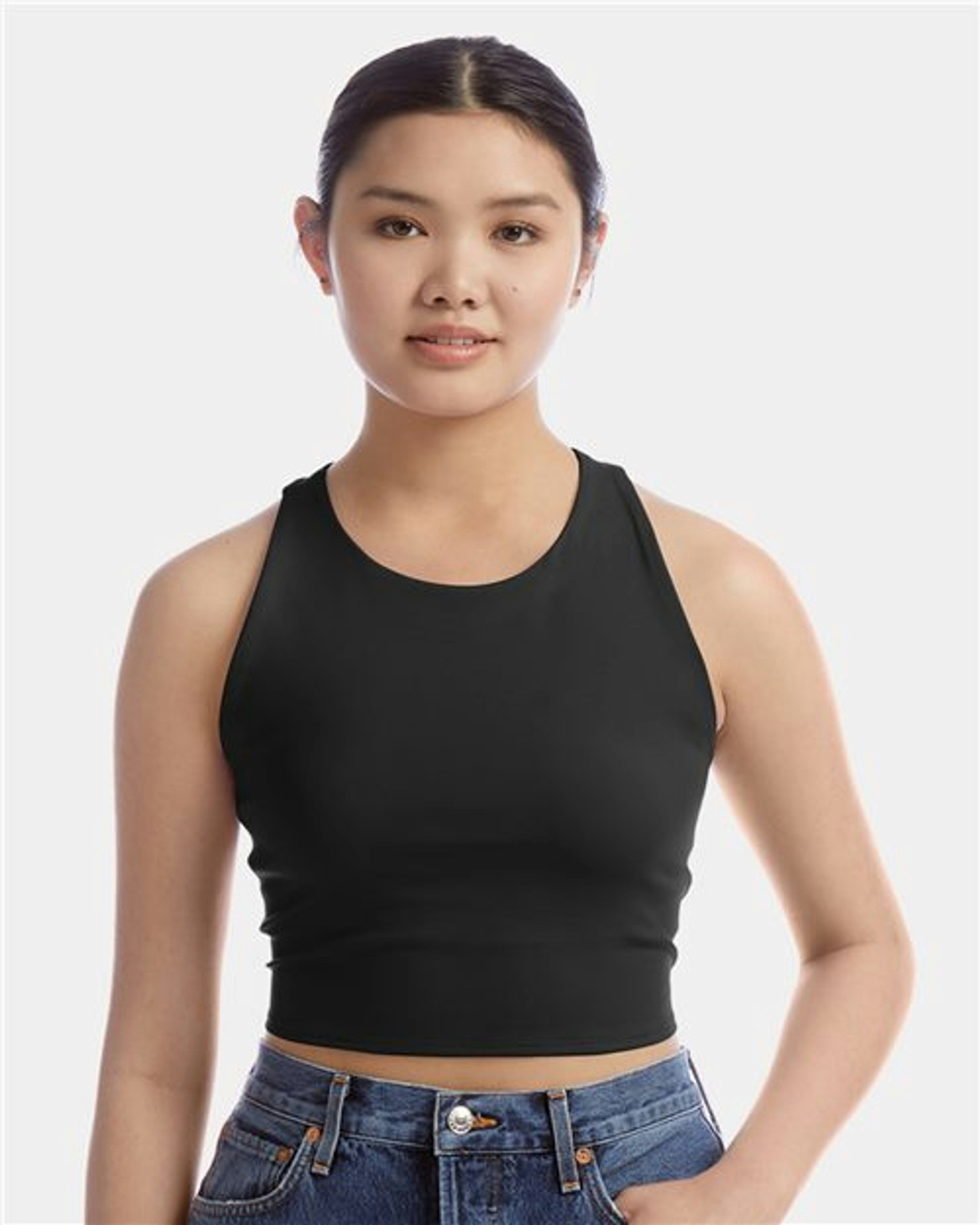 Women's Crop Racerback Tank Top [CHP110]