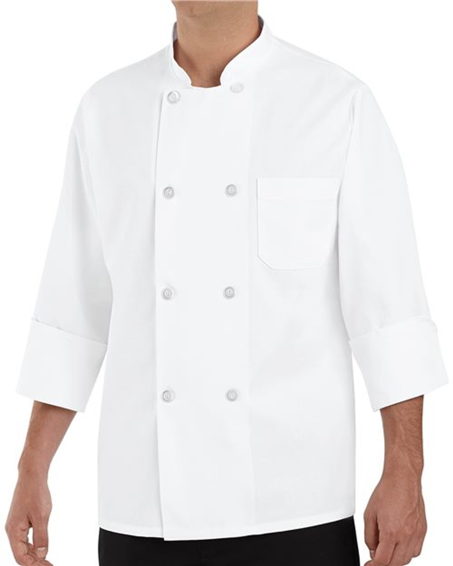 Eight Pearl Button Chef Coat [0403]