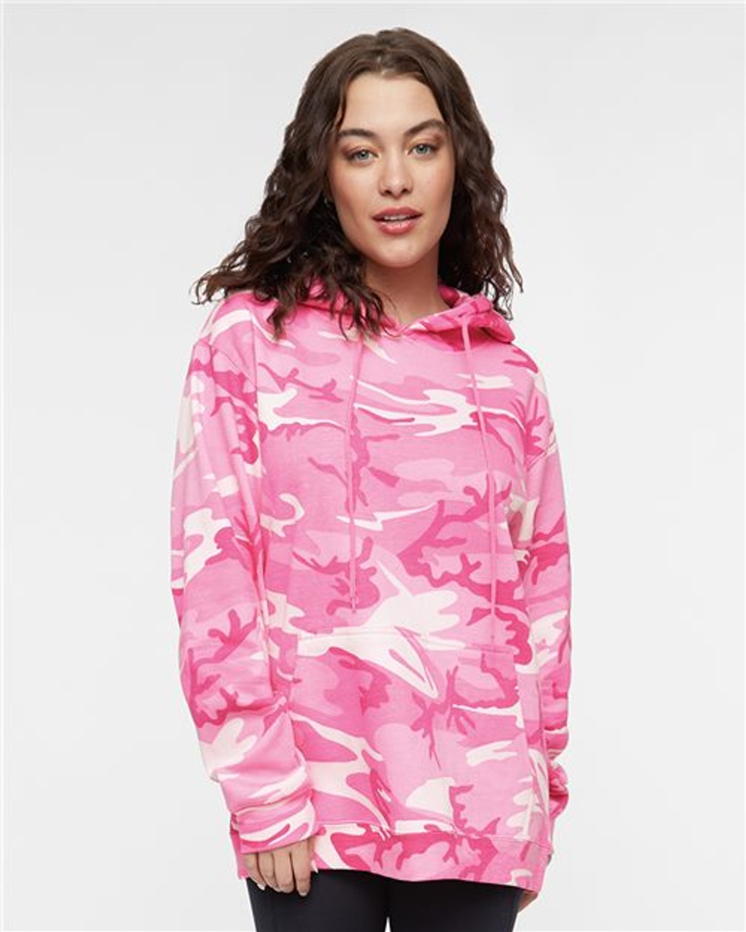 Camo Pullover Fleece Hoodie [3969]