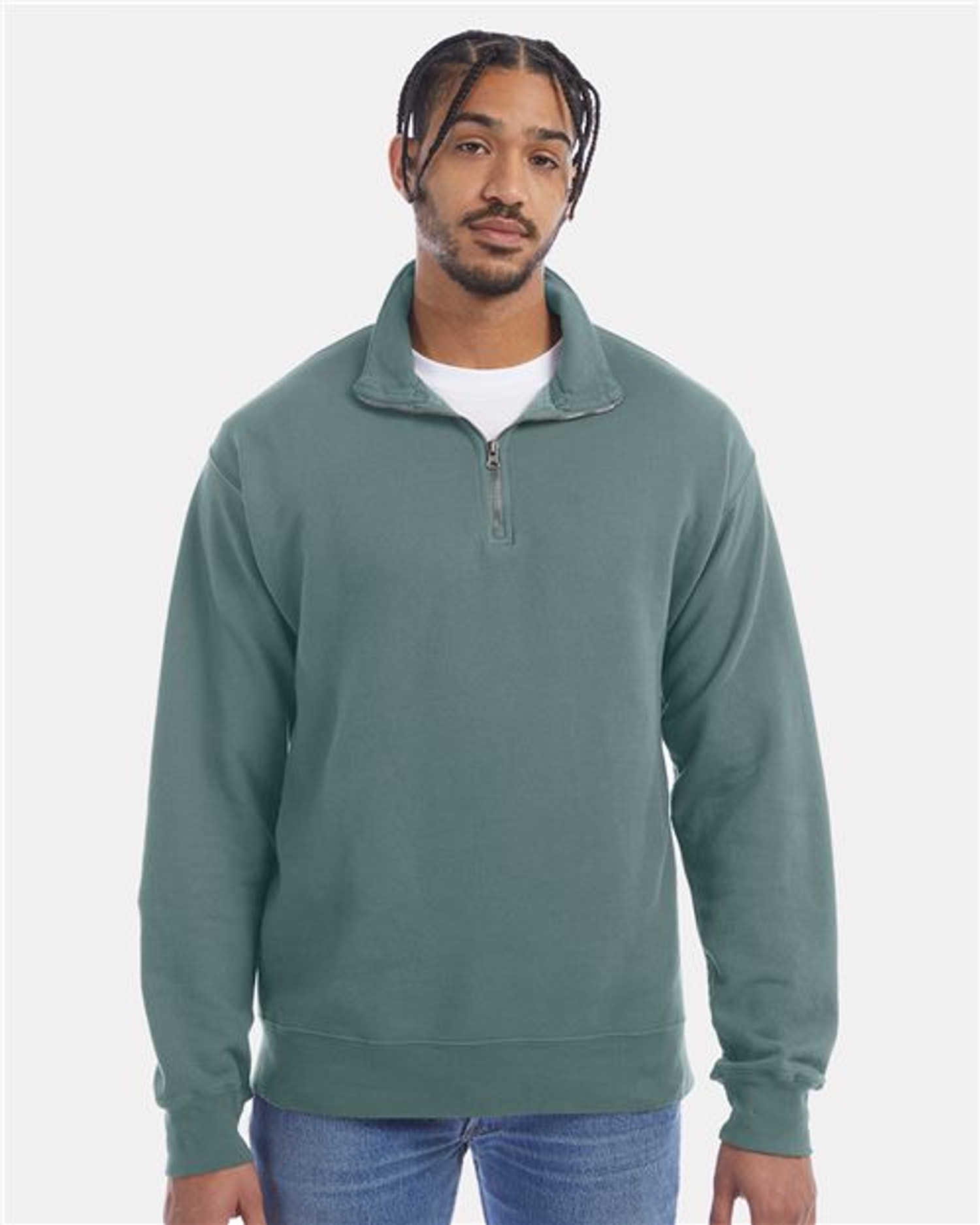 Garment-Dyed Quarter-Zip Sweatshirt [GDH425]