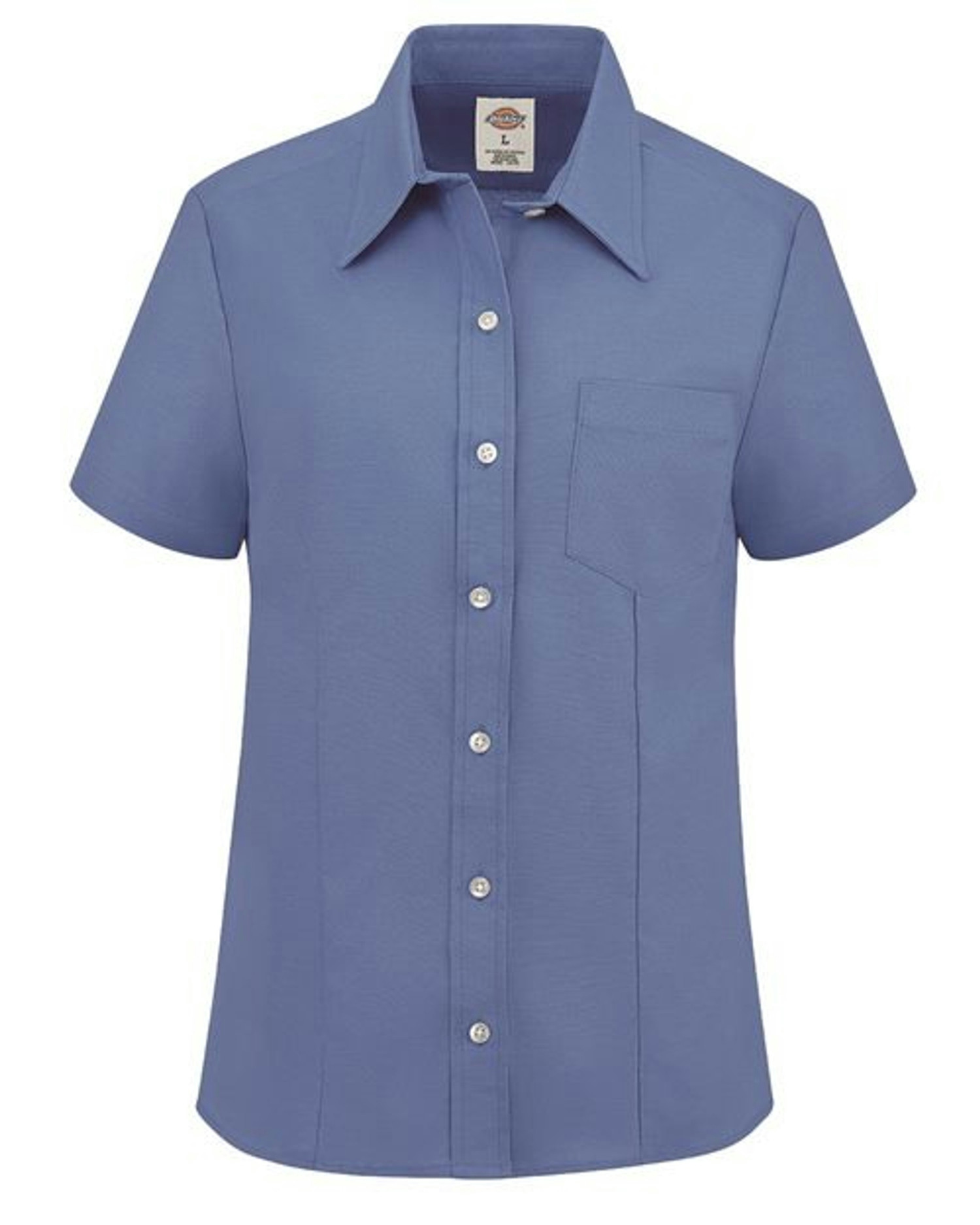 Women's Short Sleeve Stretch Oxford Shirt [S254]