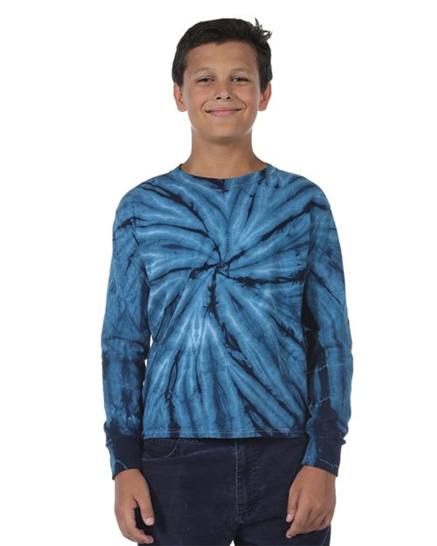 Youth Cyclone Tie-Dyed Long Sleeve T-Shirt [24BCY]