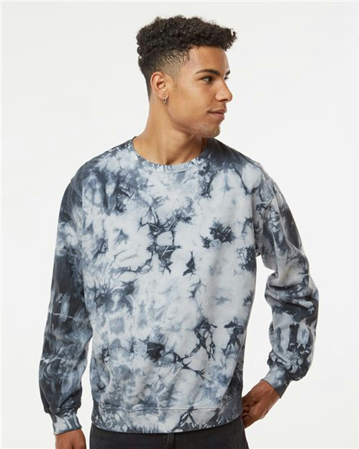 Blended Tie-Dyed Crewneck Sweatshirt [681VR]