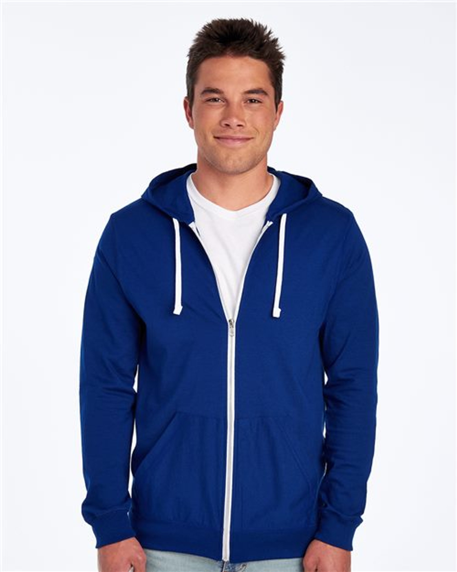 Sofspun® Full-Zip Hooded Long Sleeve T-Shirt [SF60R]