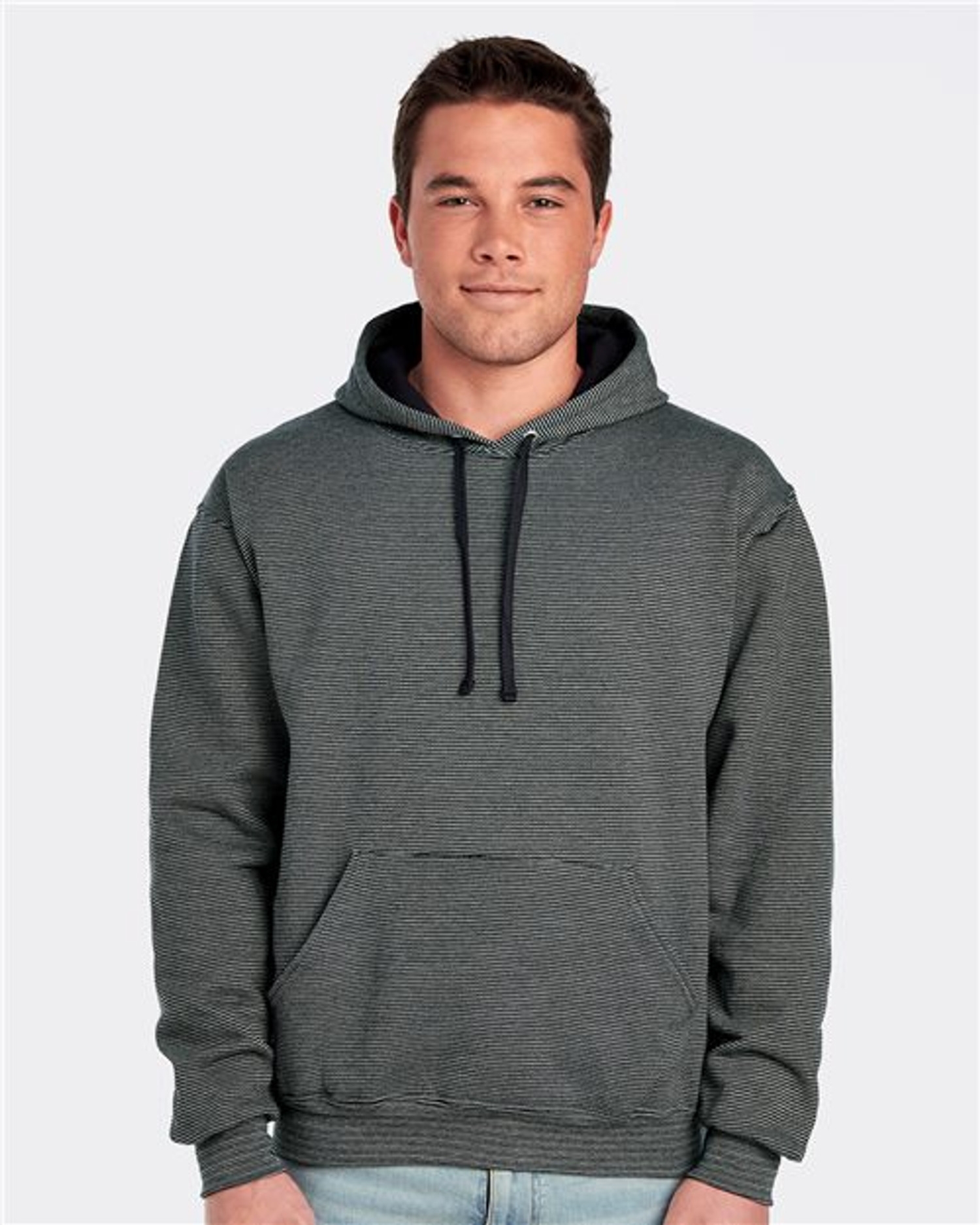 Sofspun® Microstripe Hooded Sweatshirt [SF77R]