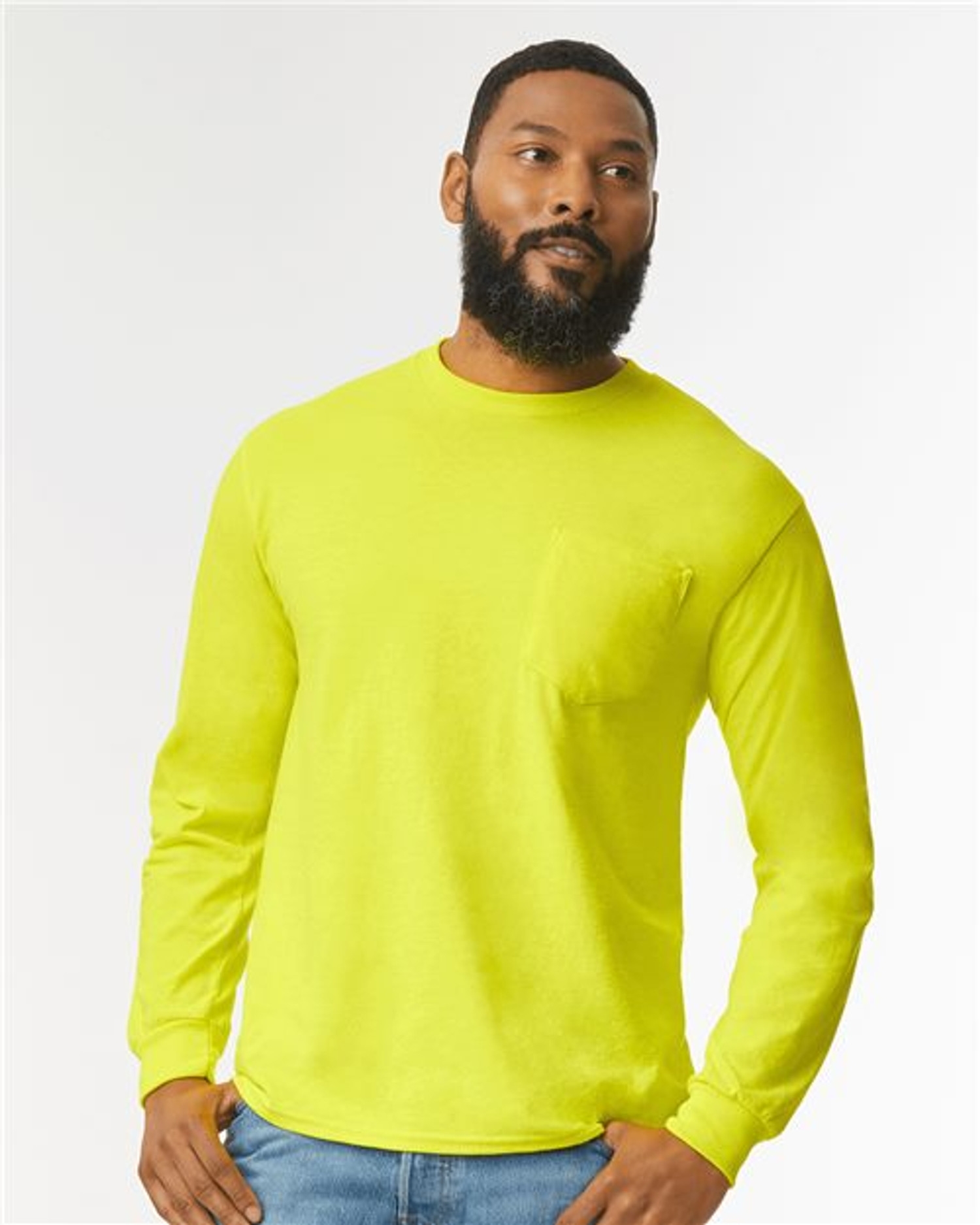 Ultra Cotton® Long Sleeve Pocket T-Shirt [2410]