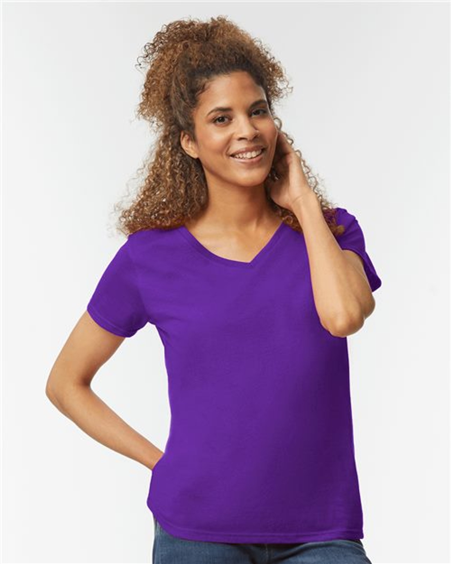 Heavy Cotton™ Women’s V-Neck T-Shirt [5V00L]