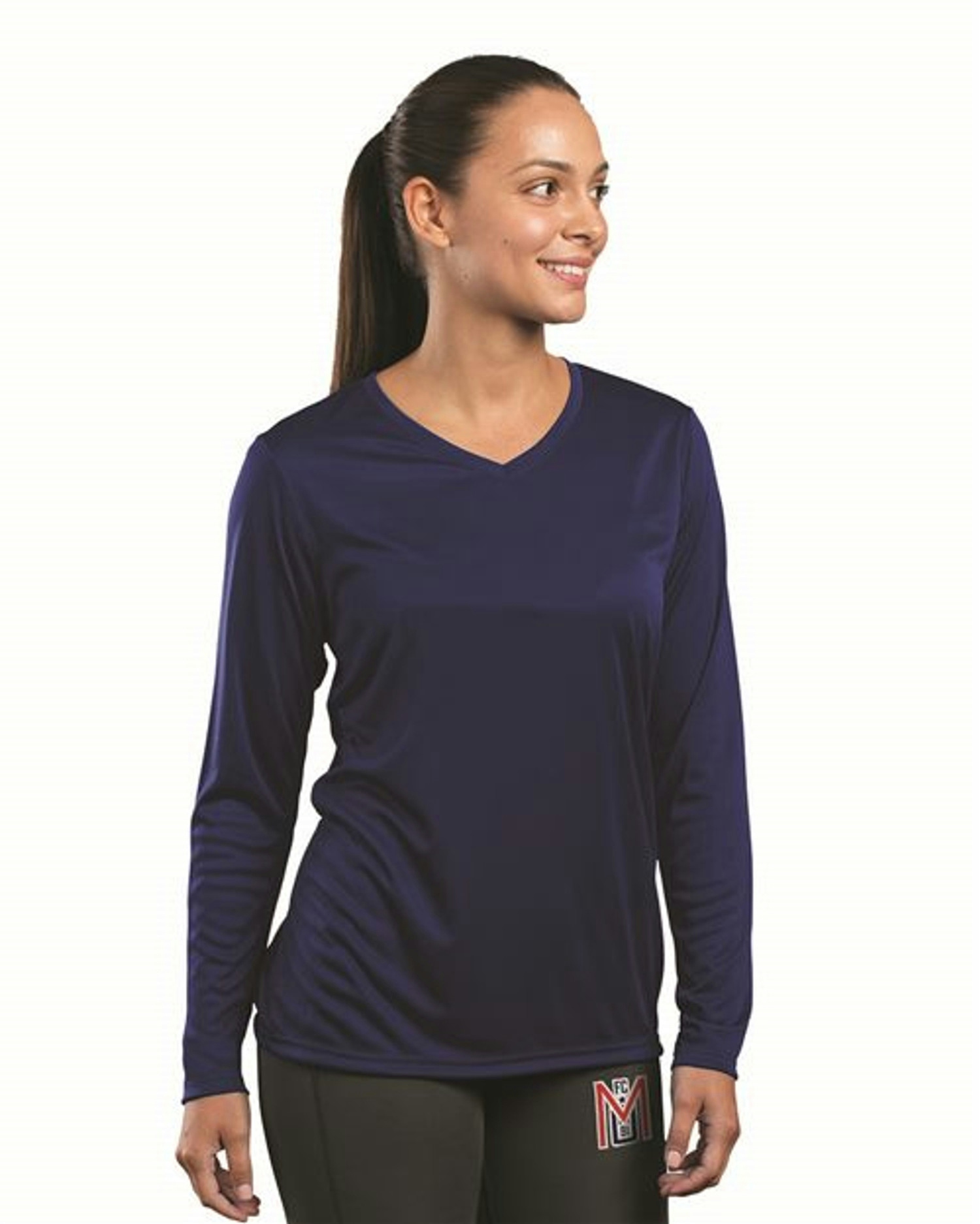 Women's Momentum Long Sleeve V-Neck T-Shirt [222824]