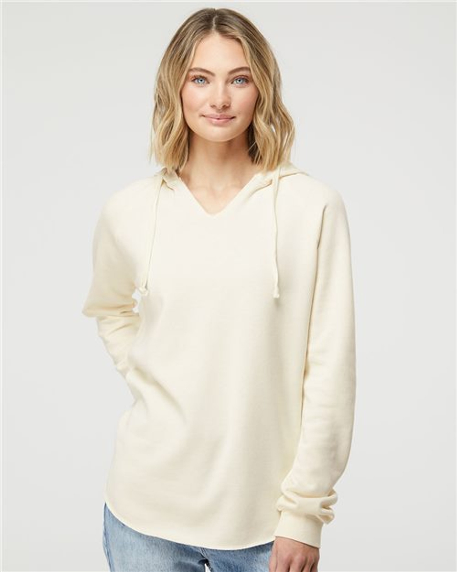 Women’s Lightweight California Wave Wash Hooded Sweatshirt [PRM2500]