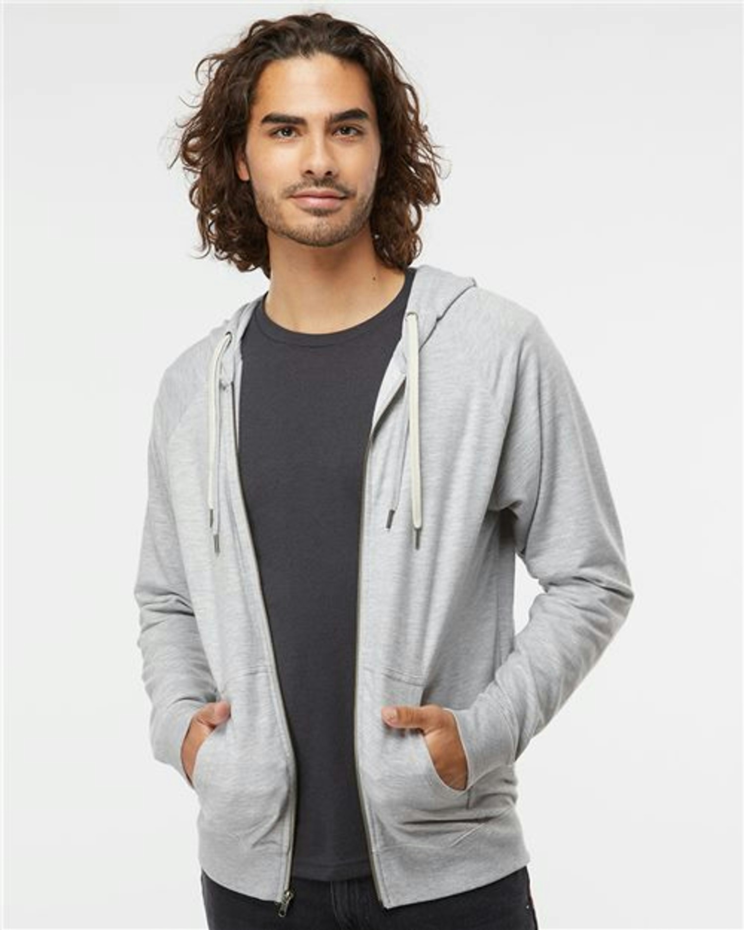 Icon Lightweight Loopback Terry Full-Zip Hooded Sweatshirt [SS1000Z]