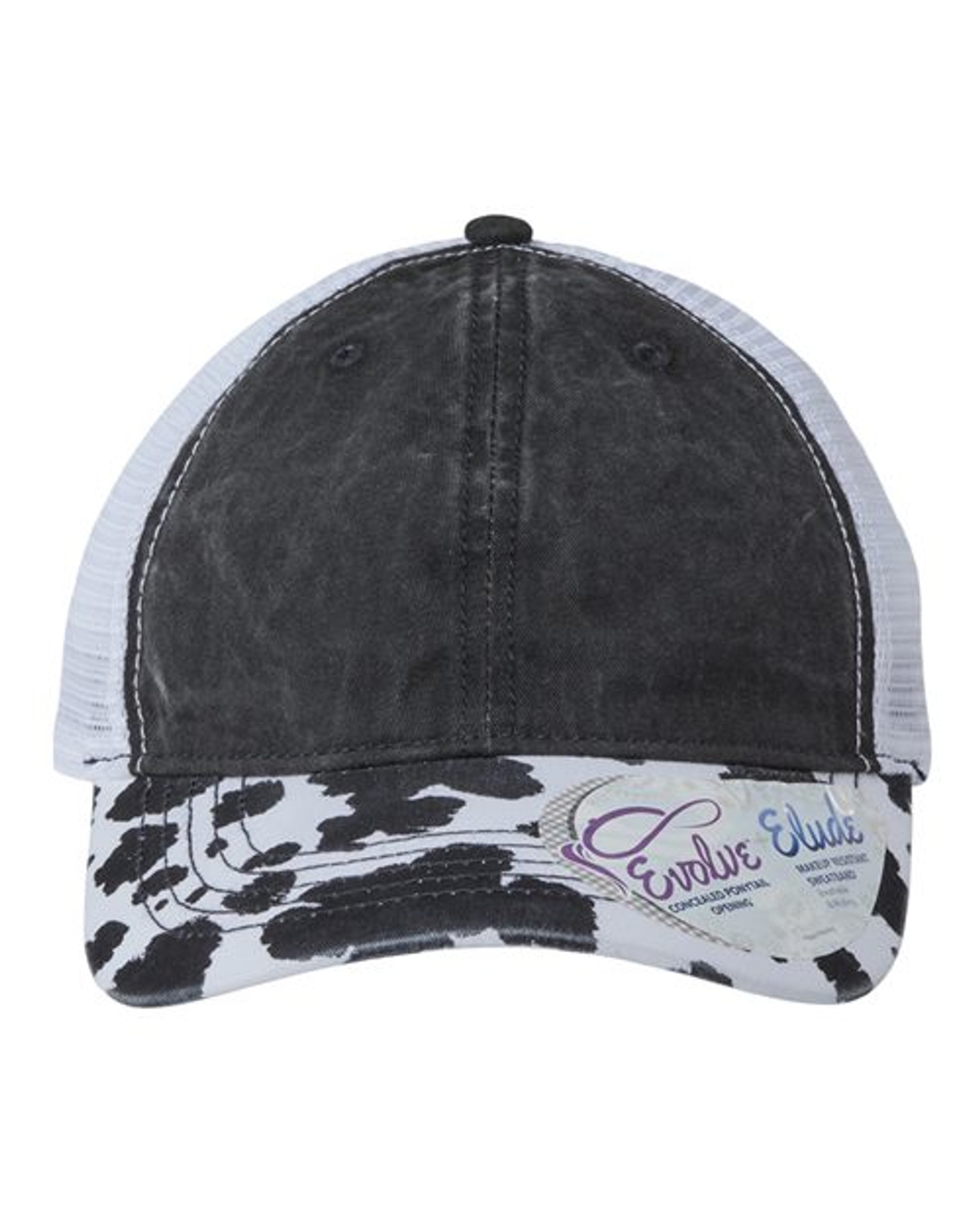 Women's Printed Visor with Mesh Back Cap [JANET]