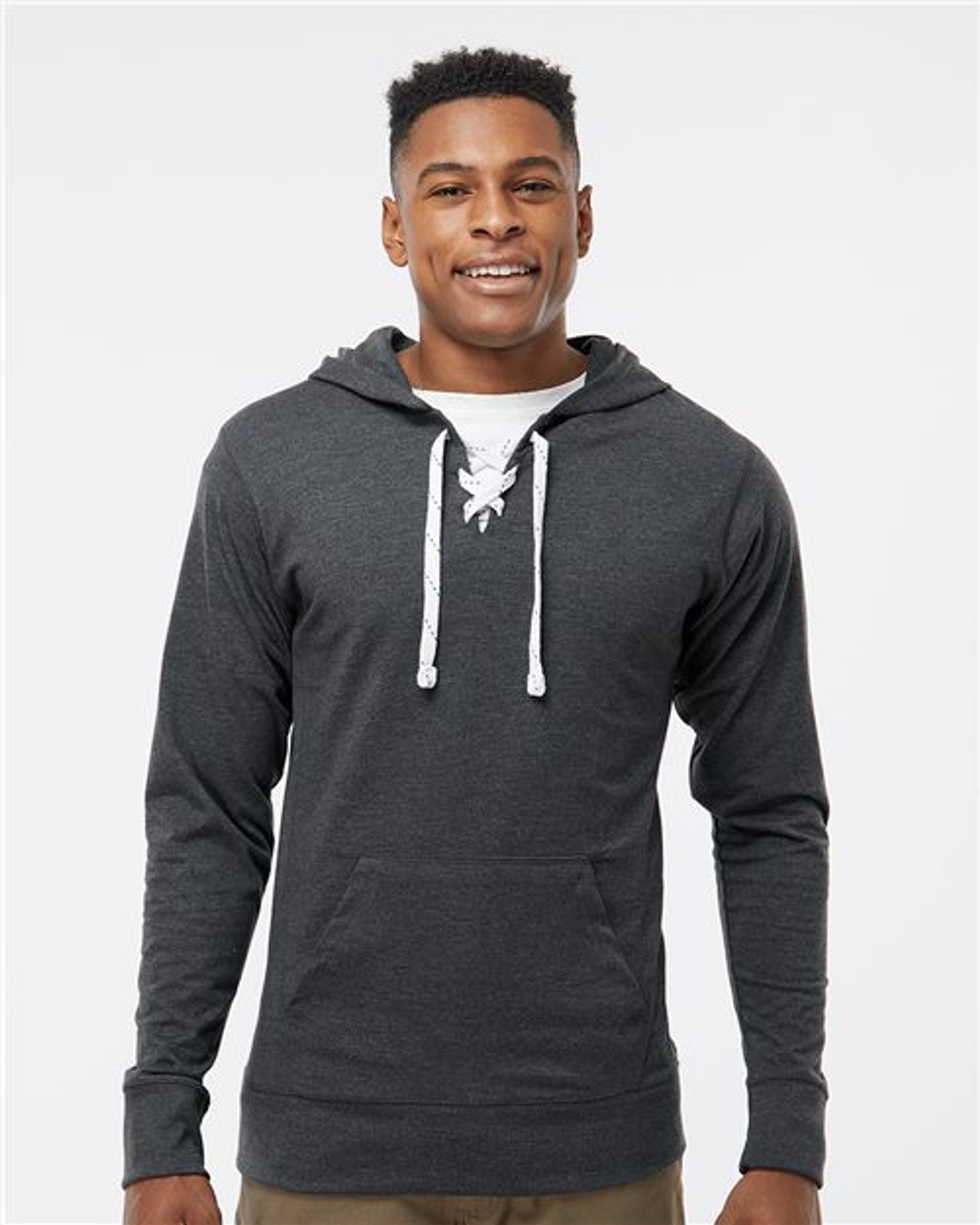 Jersey Sport Lace Hooded Pullover [8231]