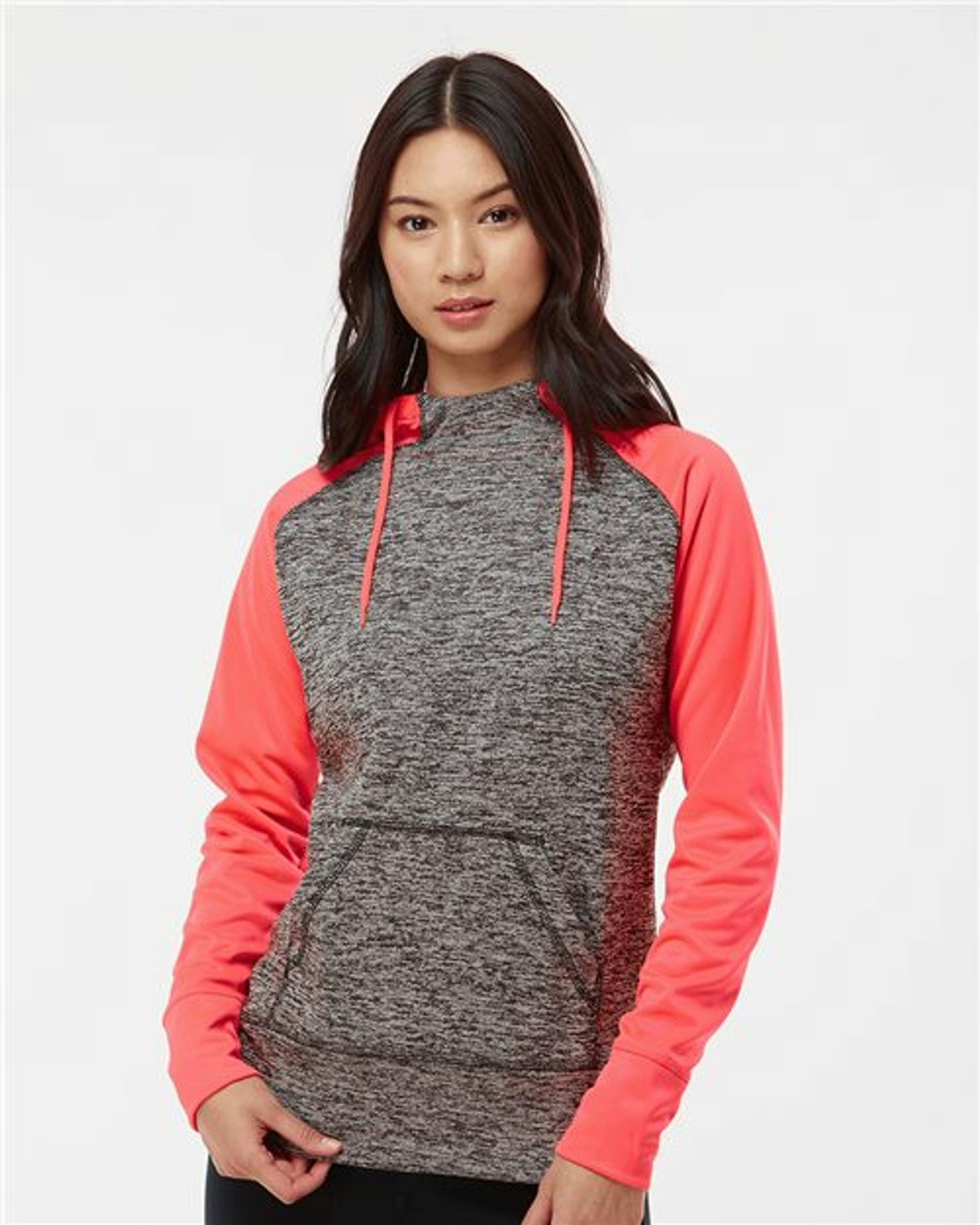 Women’s Colorblocked Cosmic Fleece Hooded Sweatshirt [8618]