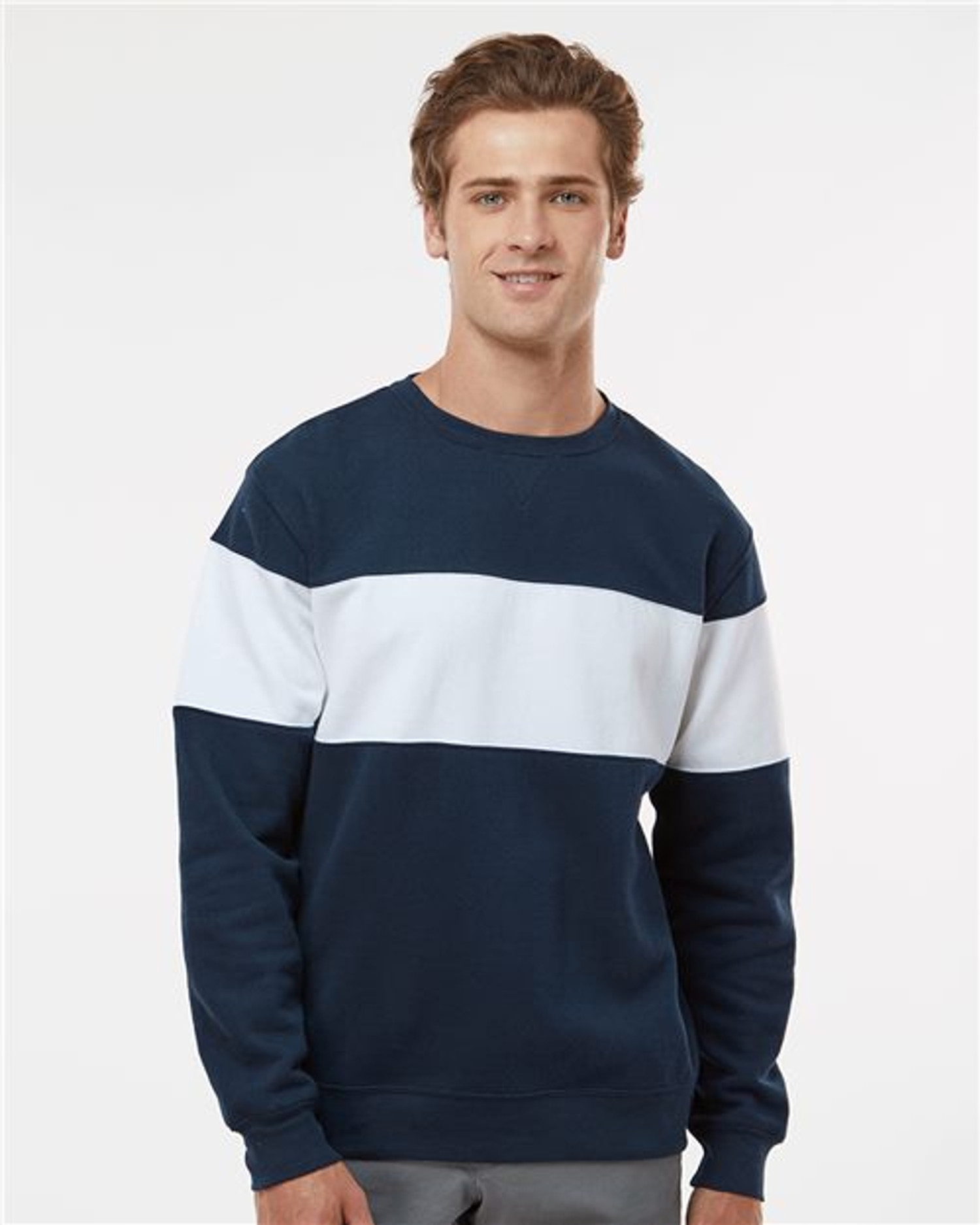 Varsity Fleece Crewneck Sweatshirt [8646]