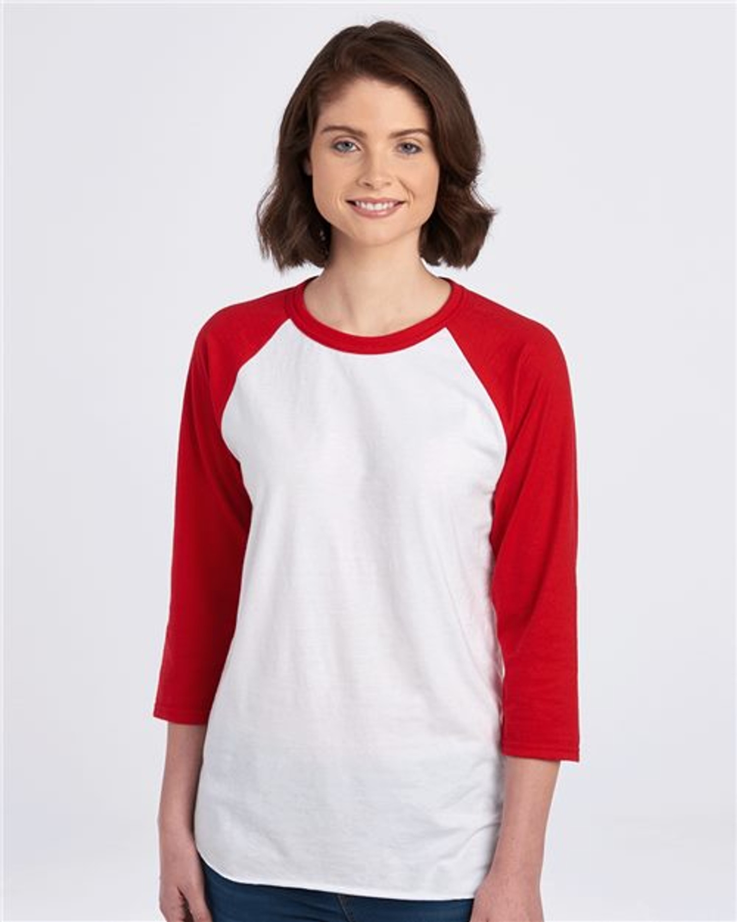 Premium Blend Ringspun Three-Quarter Sleeve Raglan Baseball T-Shirt [560RR]