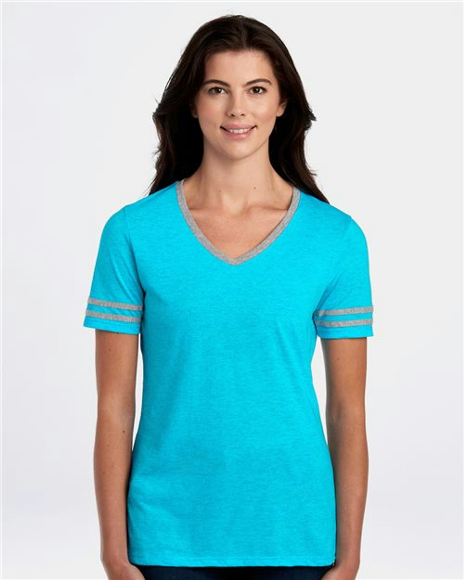 Women's Varsity Triblend V-Neck T-Shirt [602WVR]