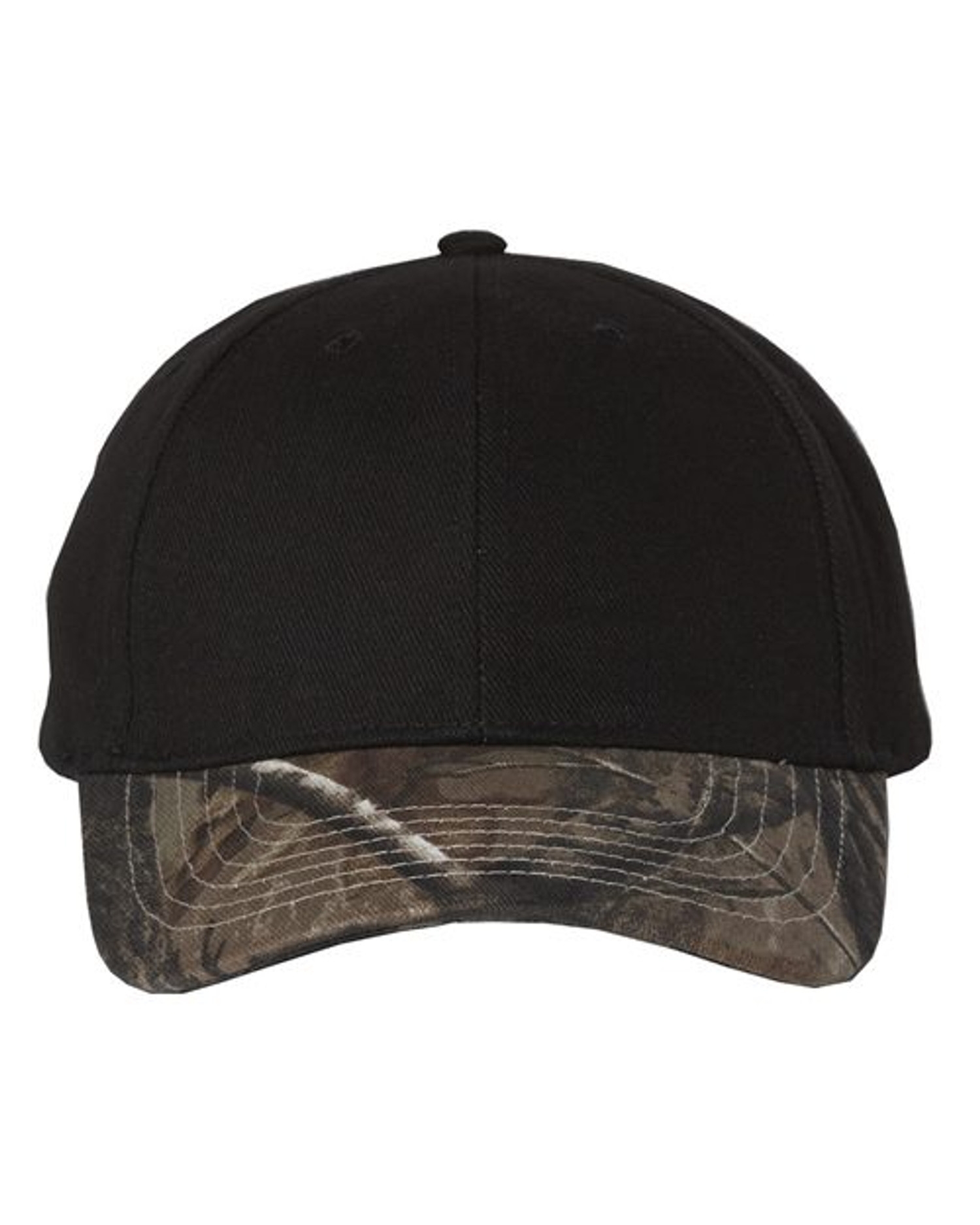 Solid Crown with Camo Visor Cap [LC25]