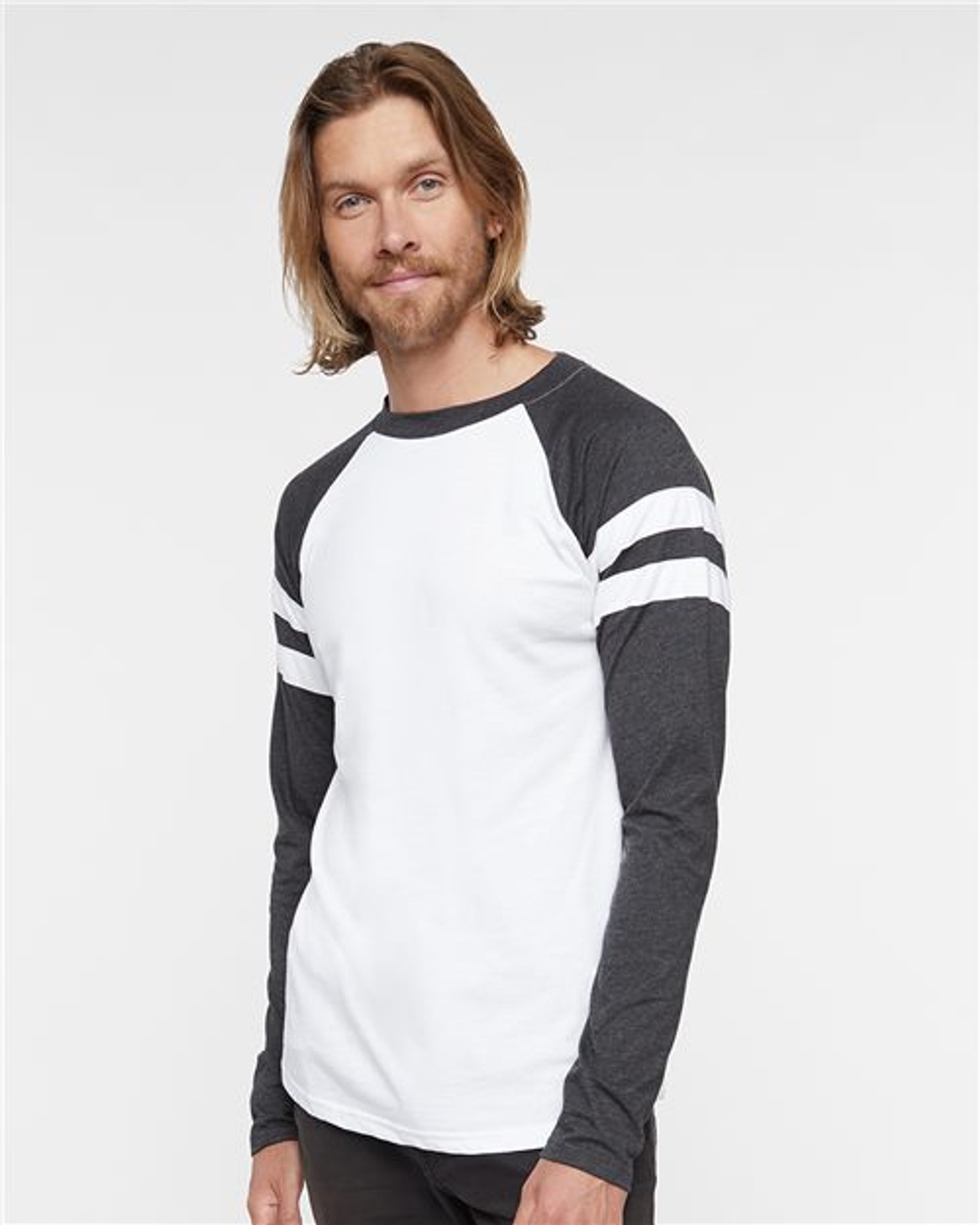 Fine Jersey Mash Up Long Sleeve Tee [6934]