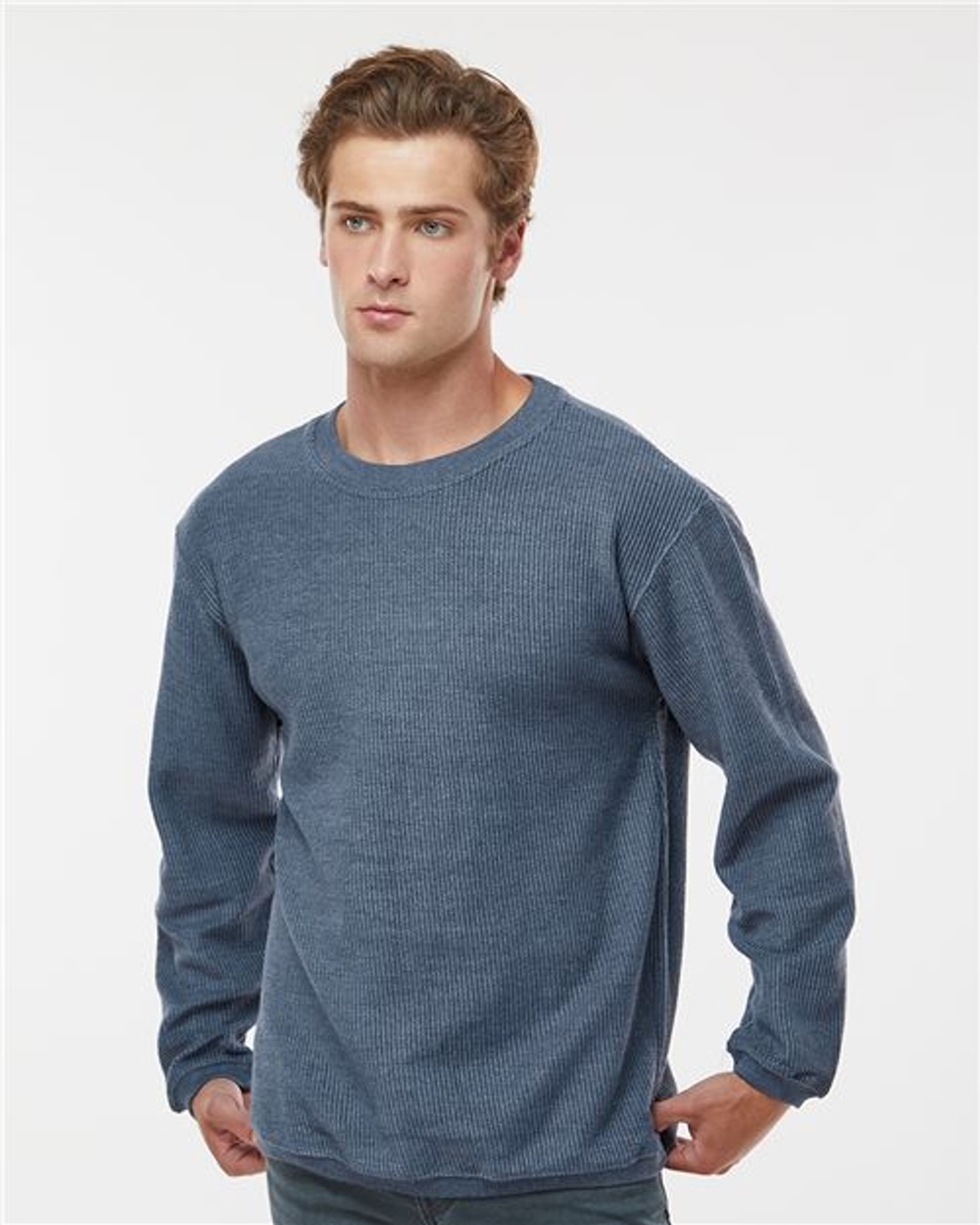 Corded Crewneck Pullover [19179]