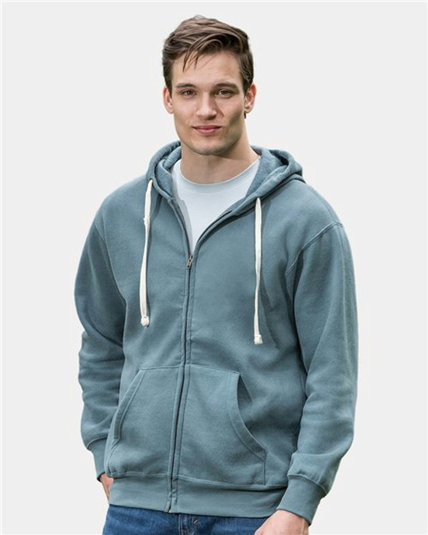 Vintage Fleece Full-Zip Hooded Sweatshirt [22132]