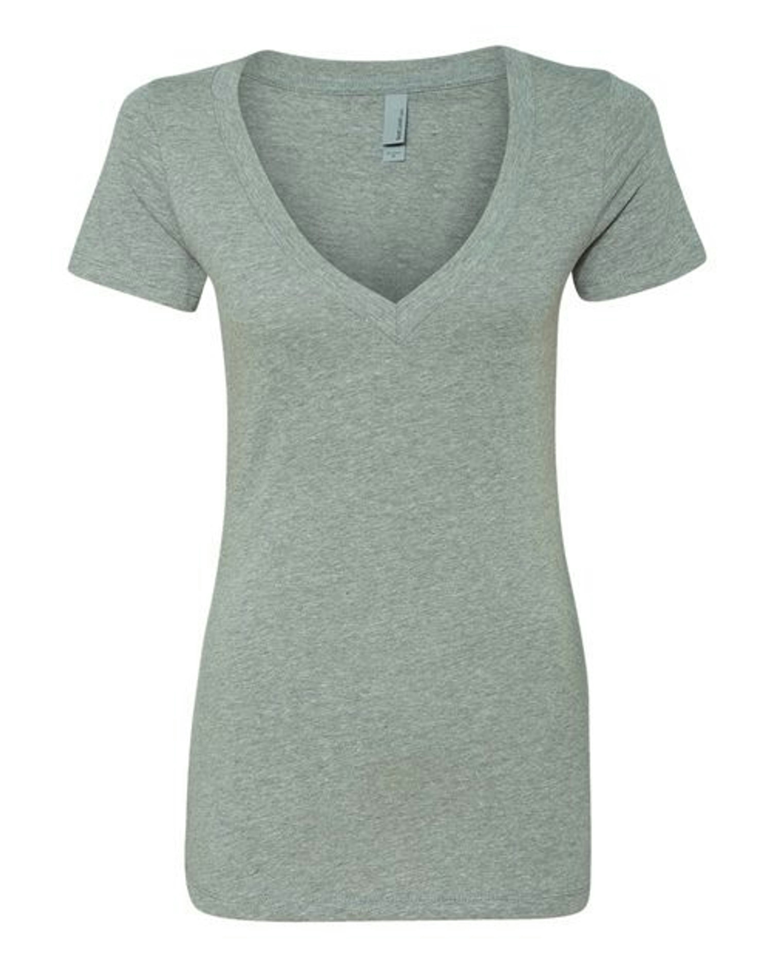 Women’s CVC Deep V-Neck T-Shirt [6640]