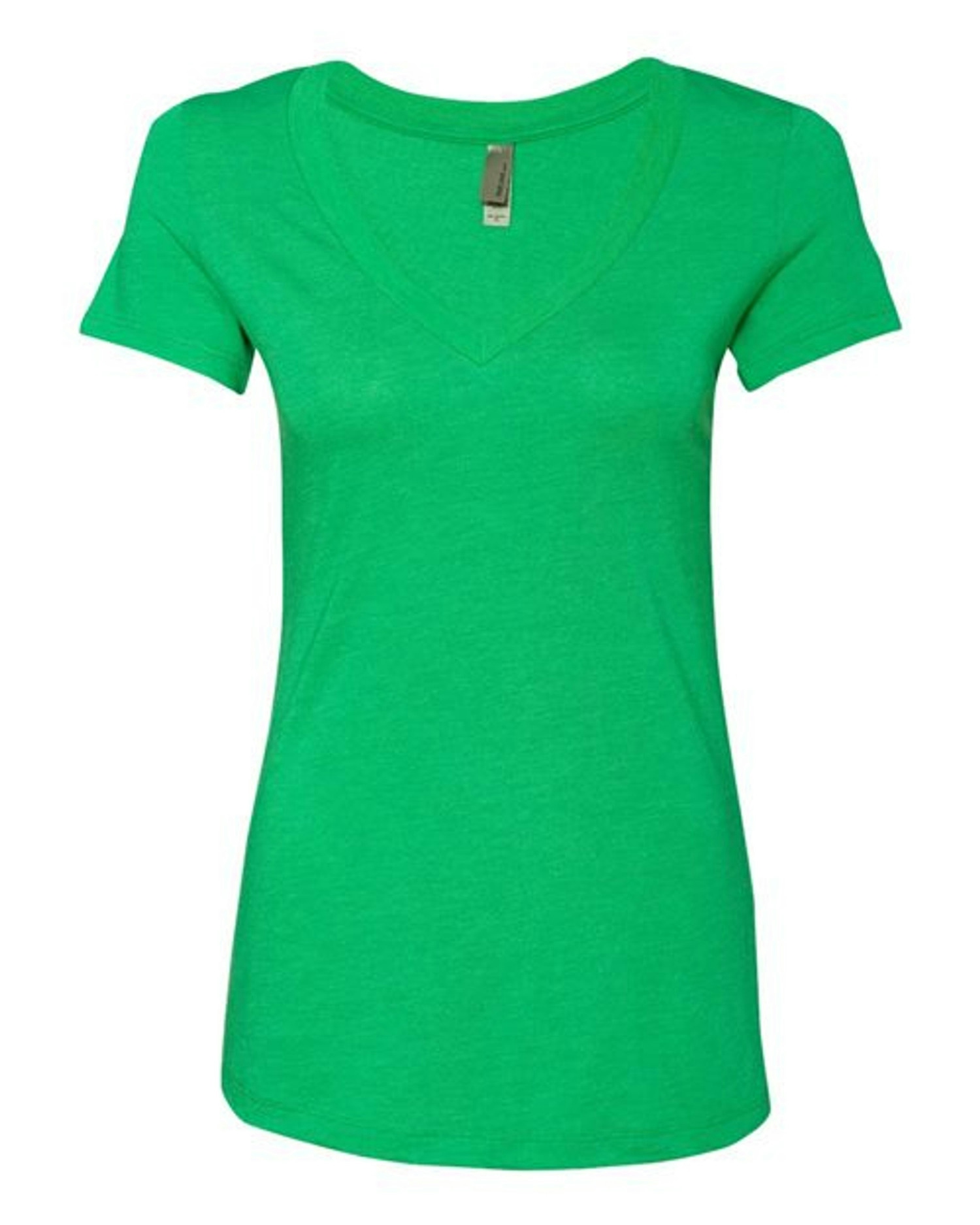 Women’s Triblend Deep V-Neck T-Shirt [6740]